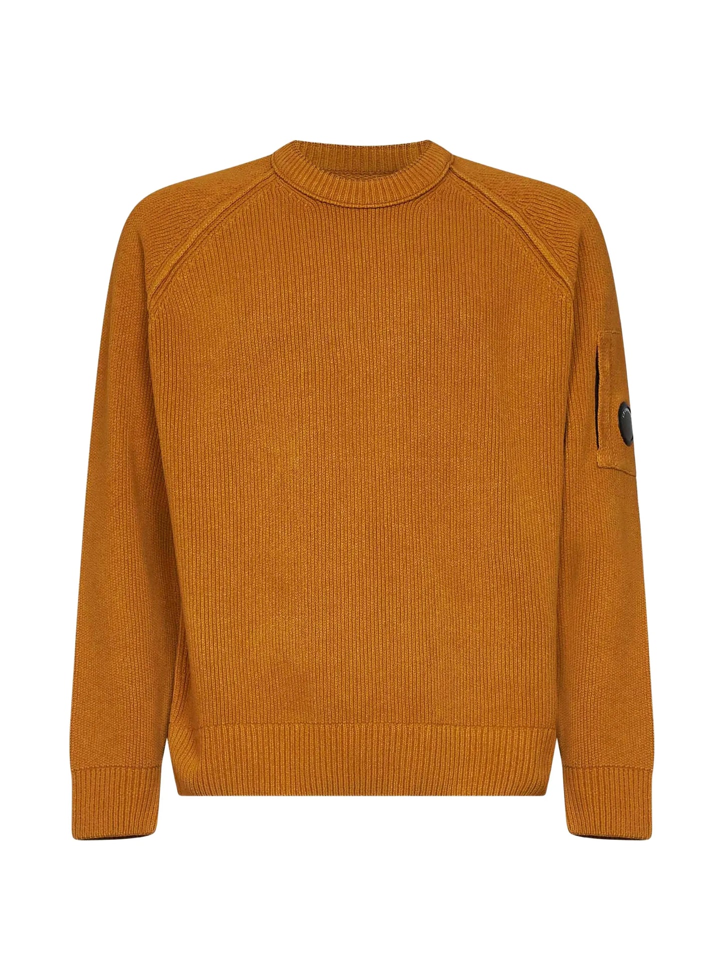 Lens detail raglan-sleeve sweater