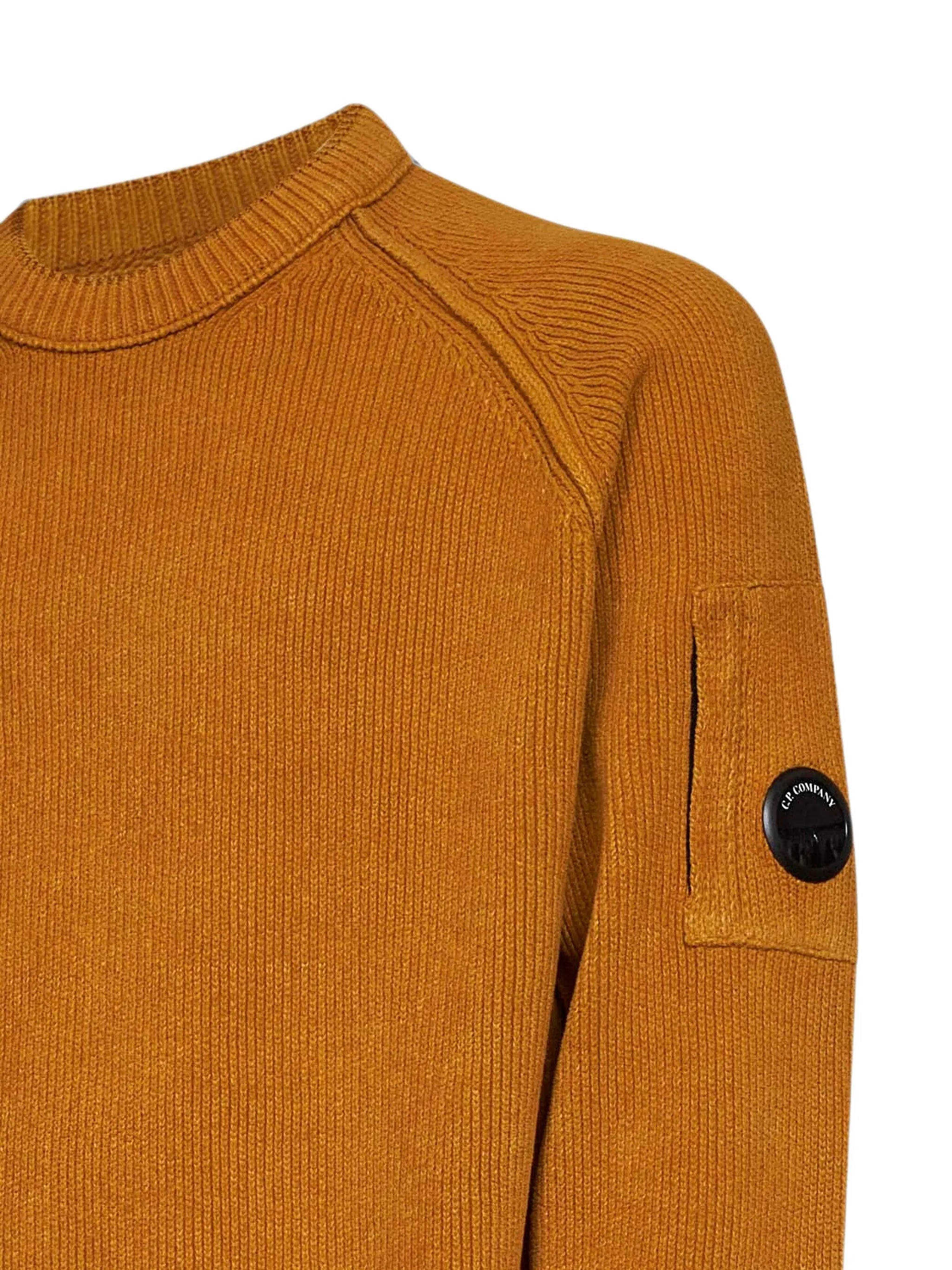 Lens detail raglan-sleeve sweater
