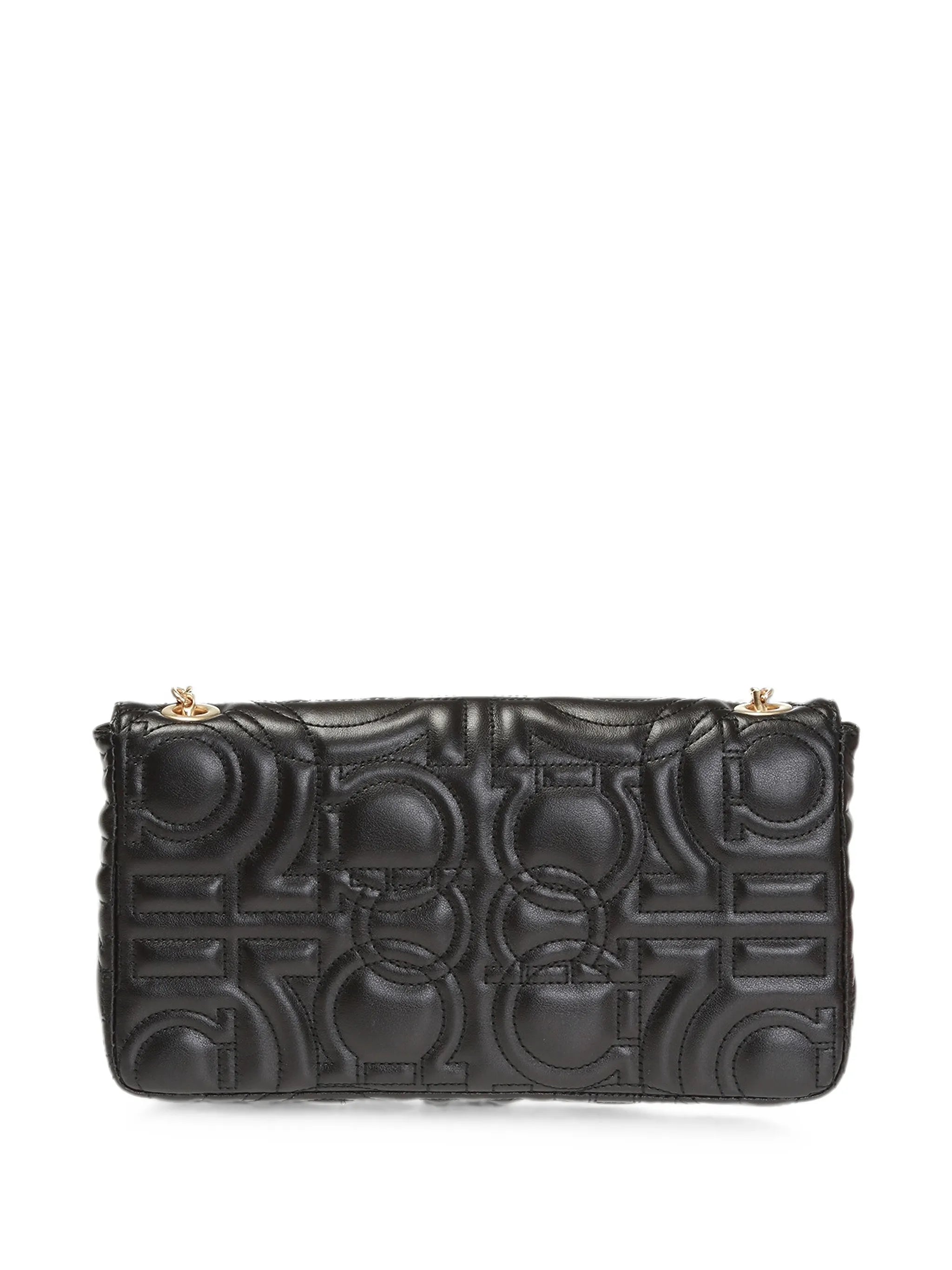 quilted Gancini shoulder bag