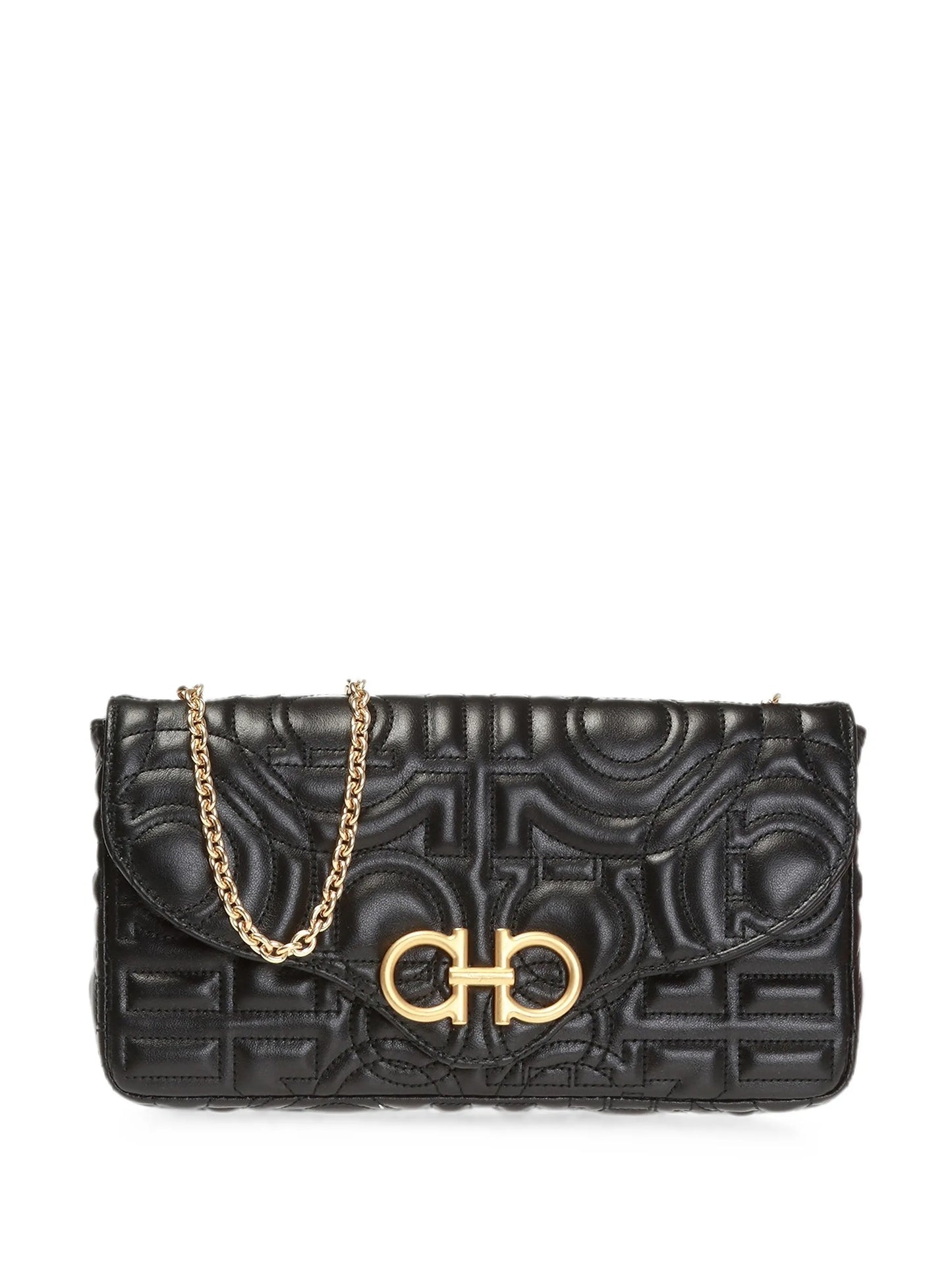 quilted Gancini shoulder bag