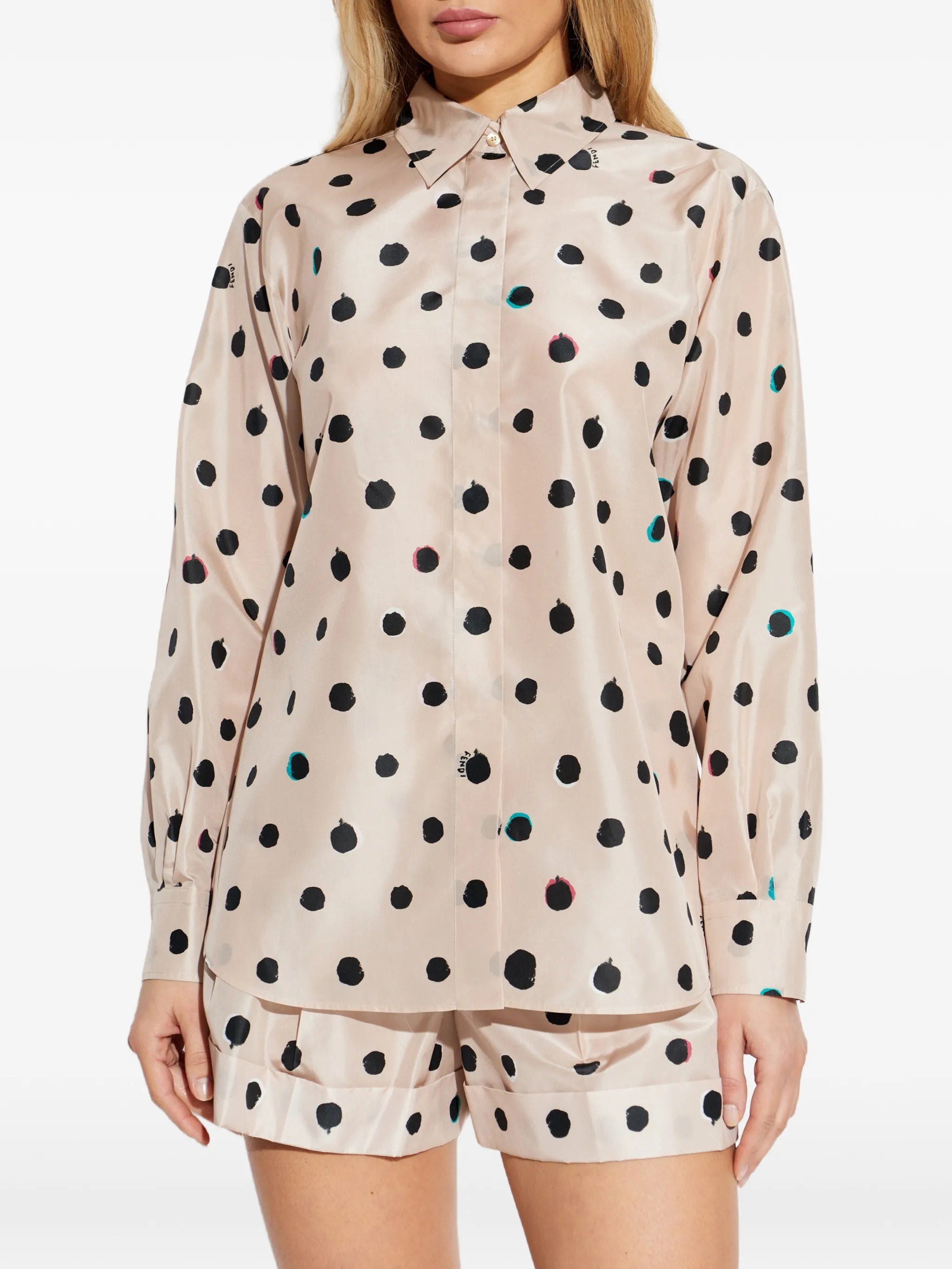 polka-dot shirt