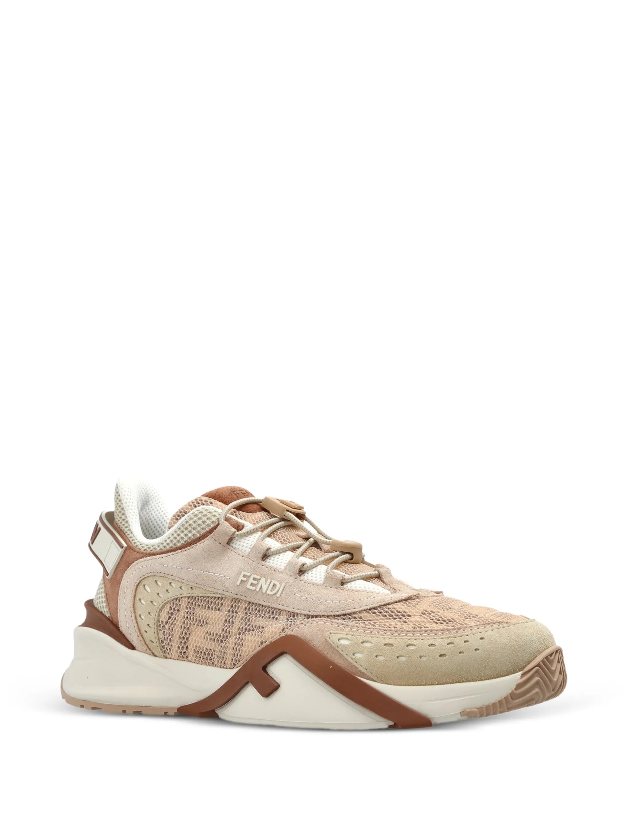 Flow leather-panelled sneakers