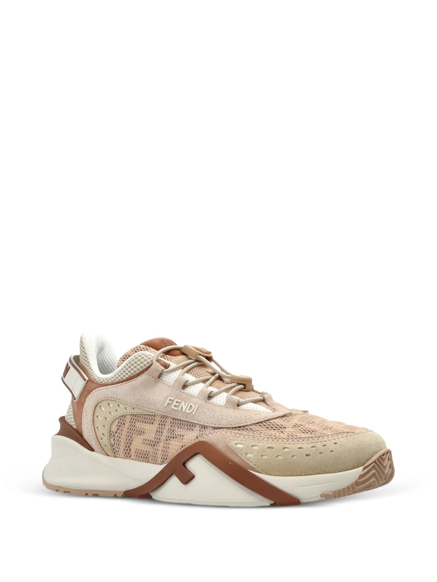 Flow leather-panelled sneakers