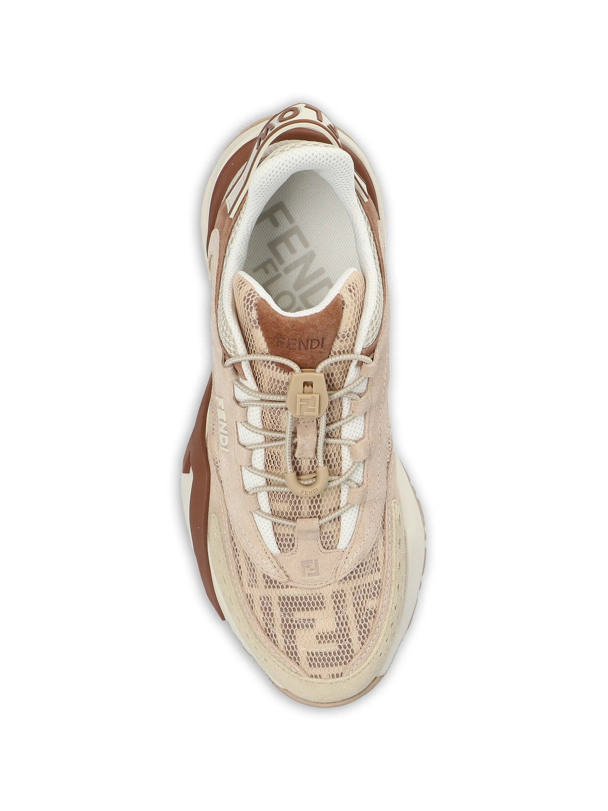 Flow leather-panelled sneakers