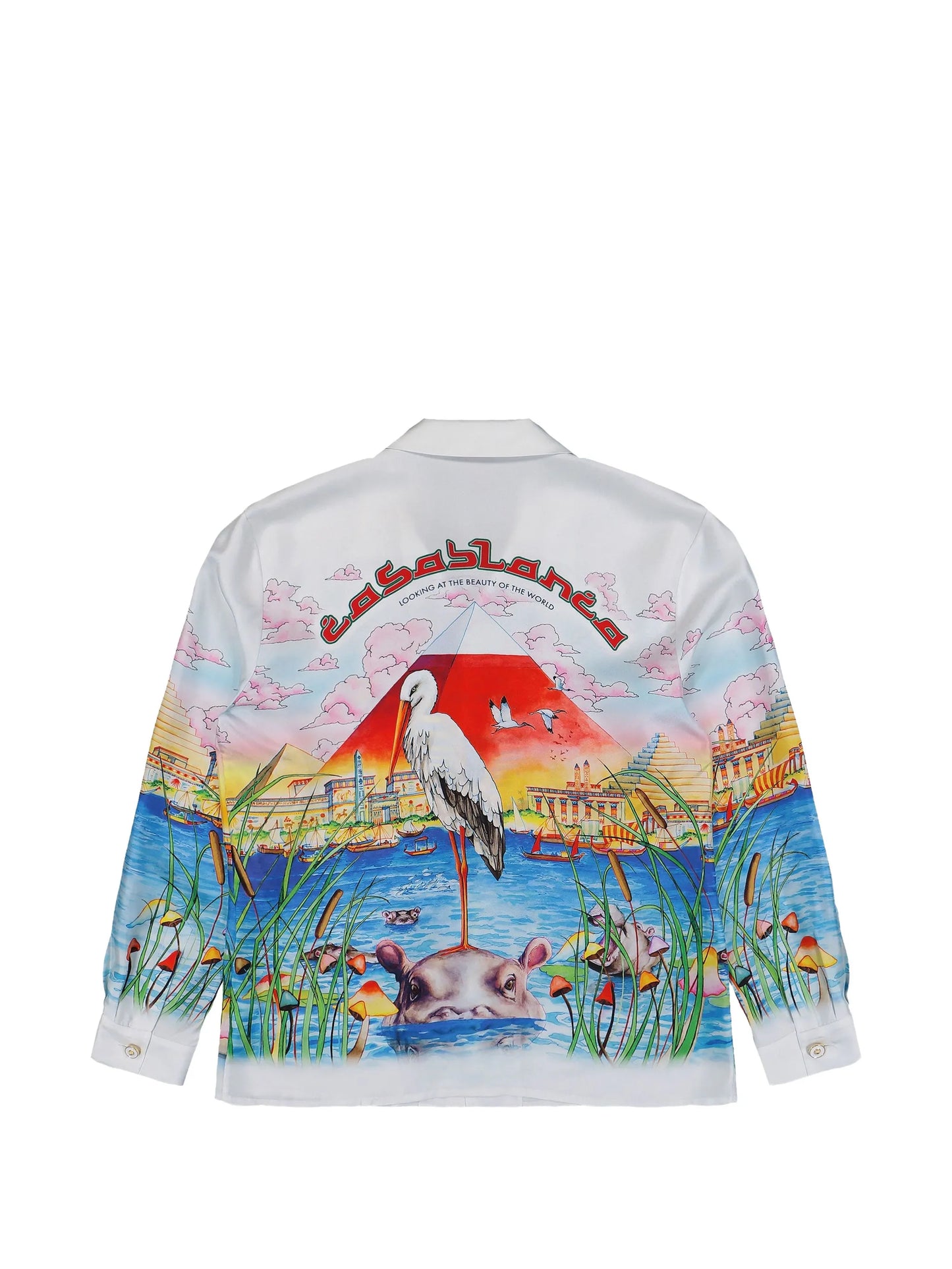 Egypt As It Was Cuban-collar shirt