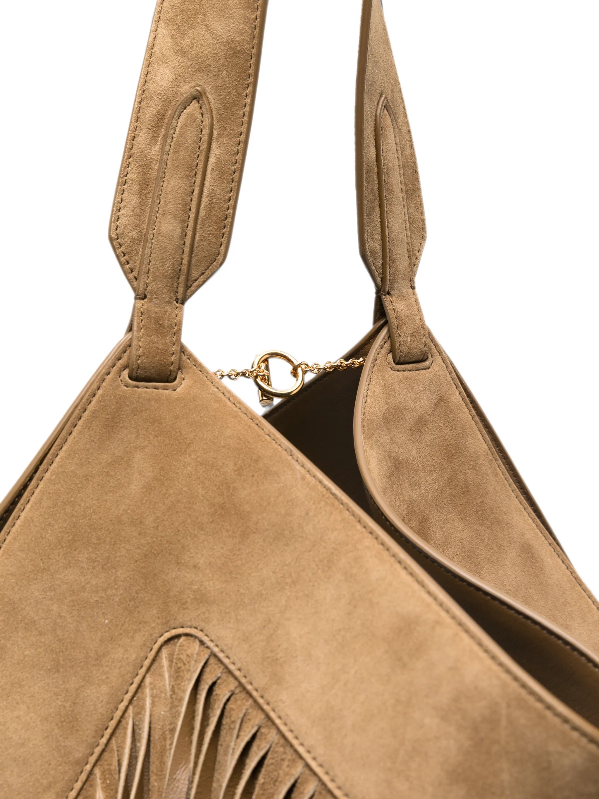 small Lotus fringe tote