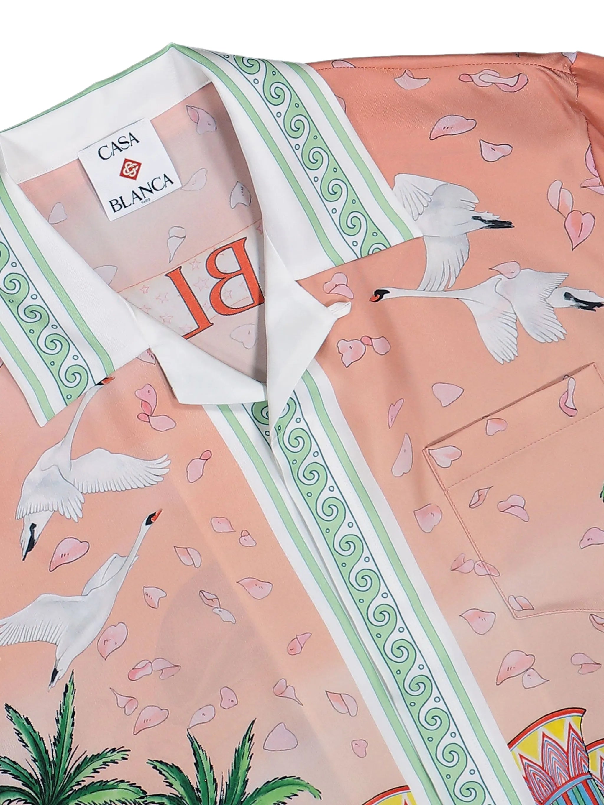 Ethereal Cuban-collar short-sleeved shirt