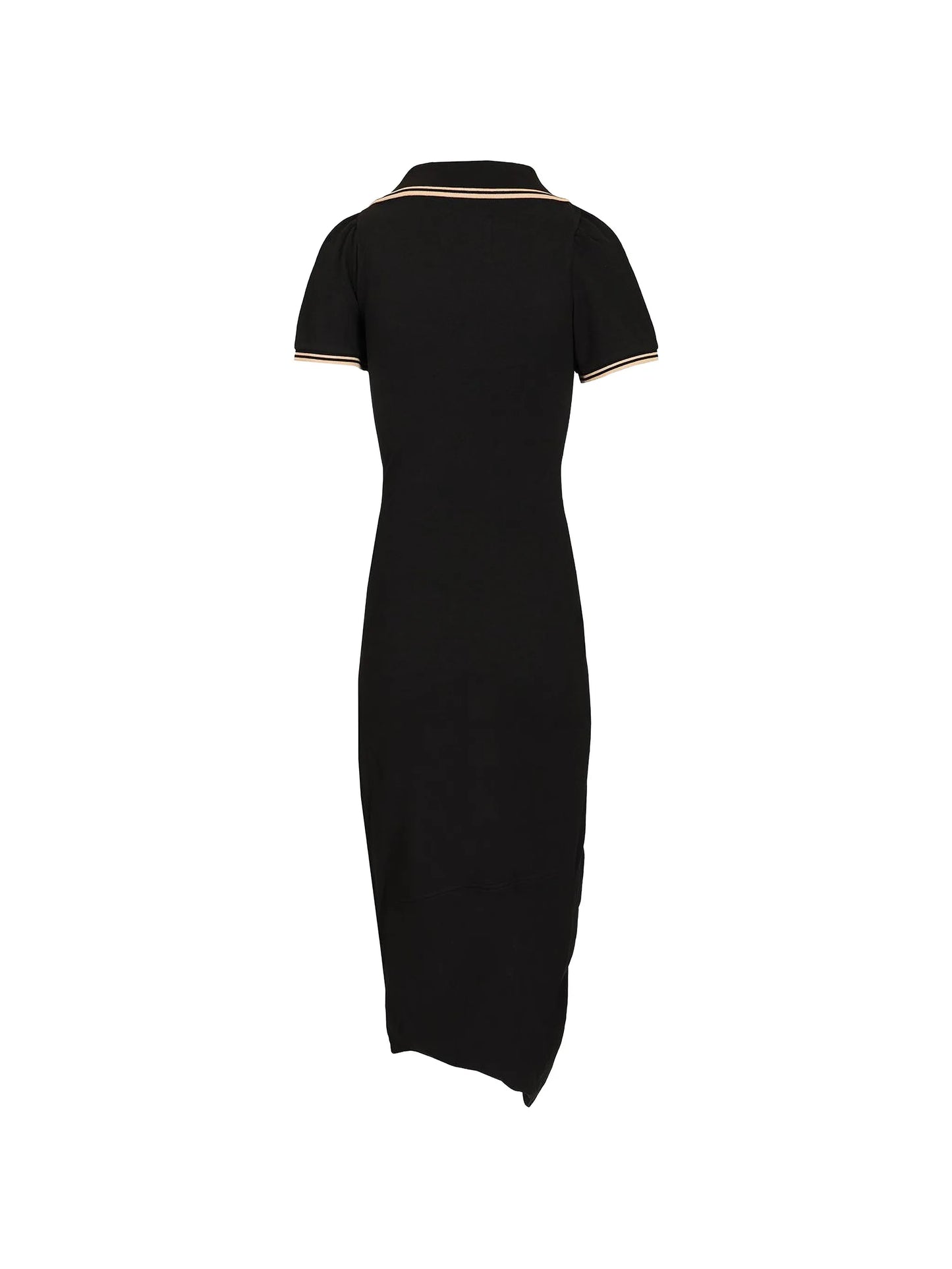 Long Monday Pulling polo-collar midi dress