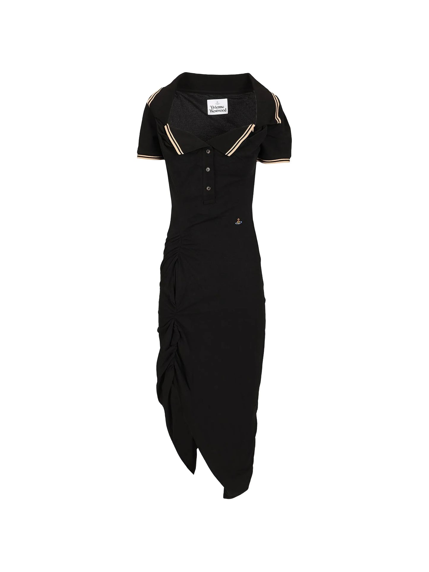 Long Monday Pulling polo-collar midi dress