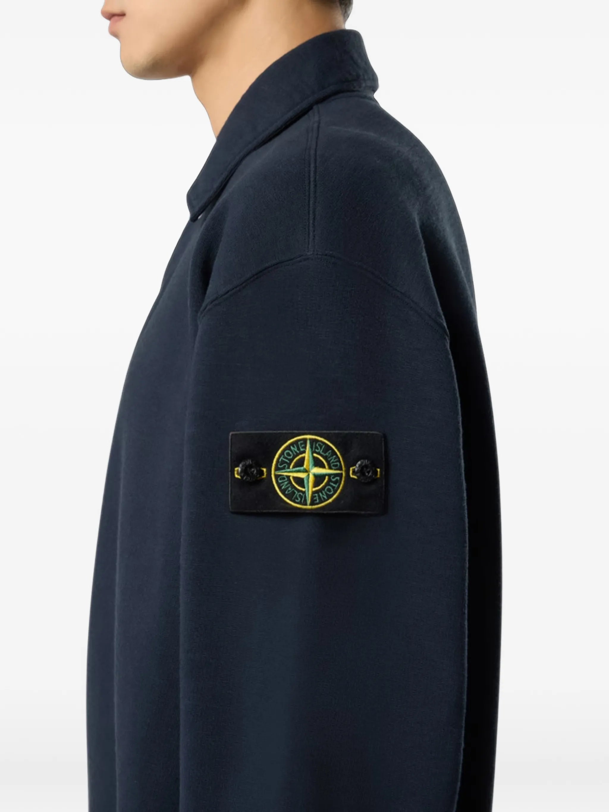 logo-patch polo shirt