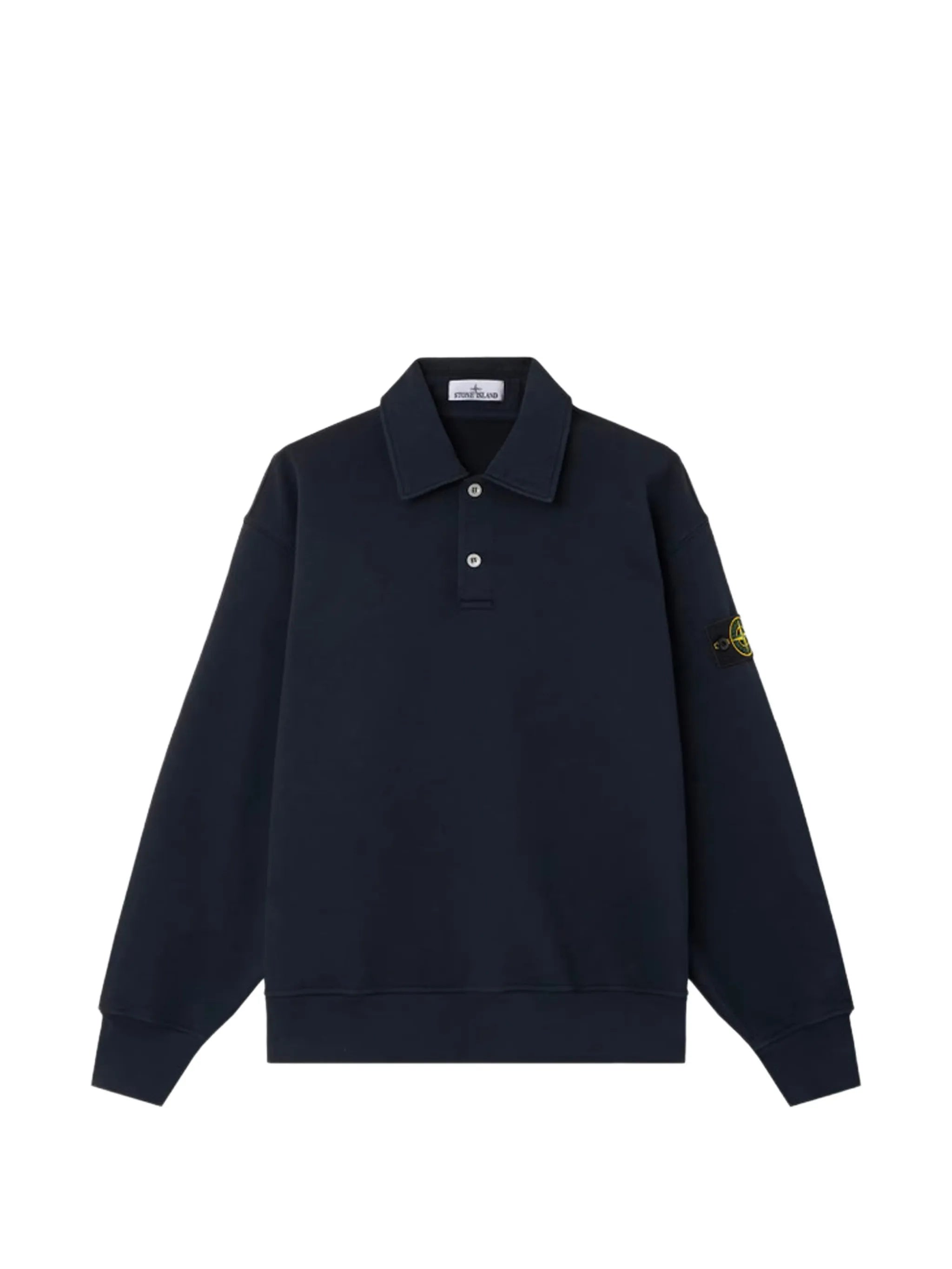 6100054 tubular cotton fleece polo shirt