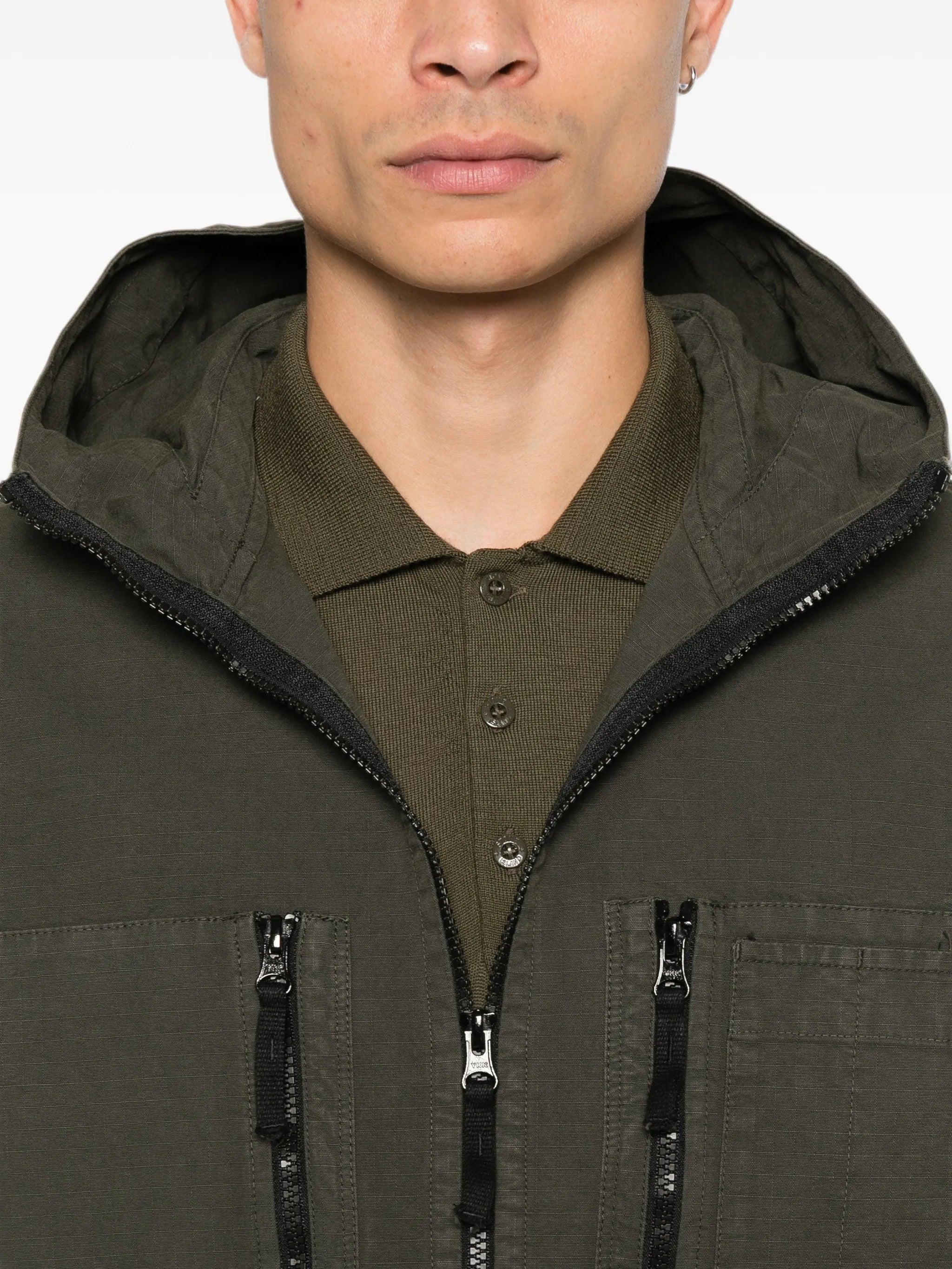 1200011 organic cotton ripstop overshirt
