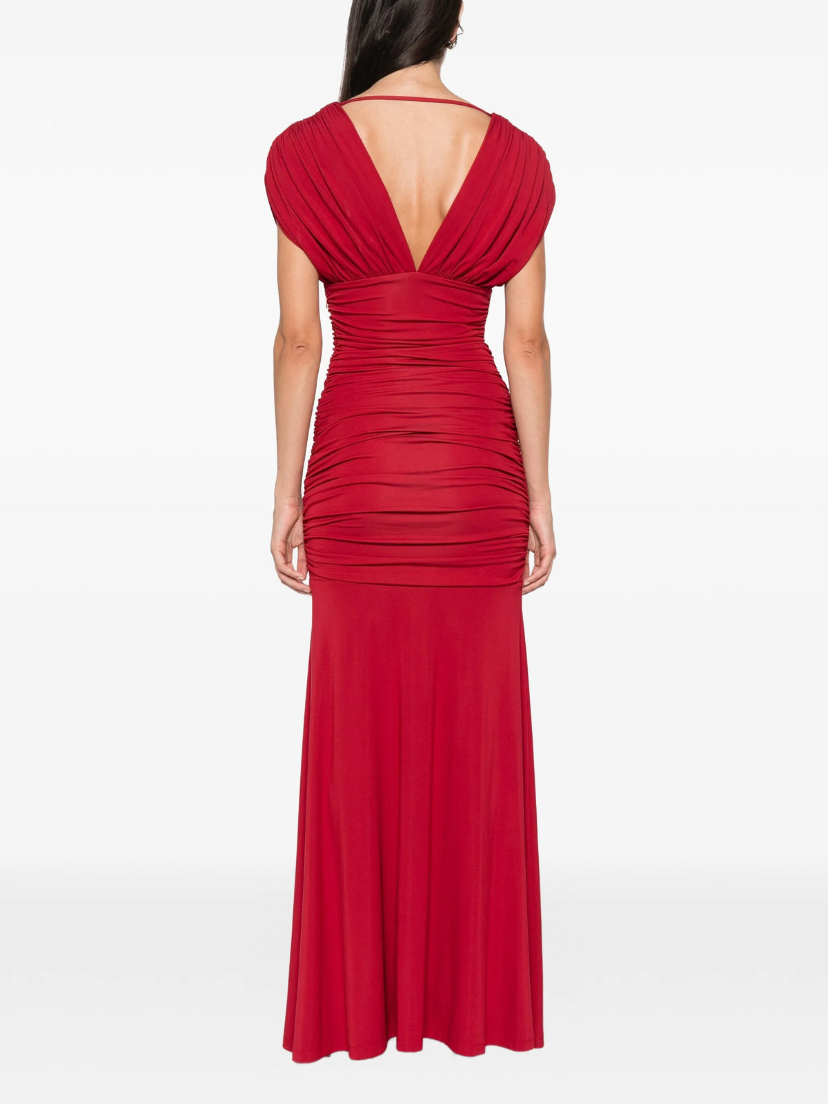 Norvelle ruched maxi dress