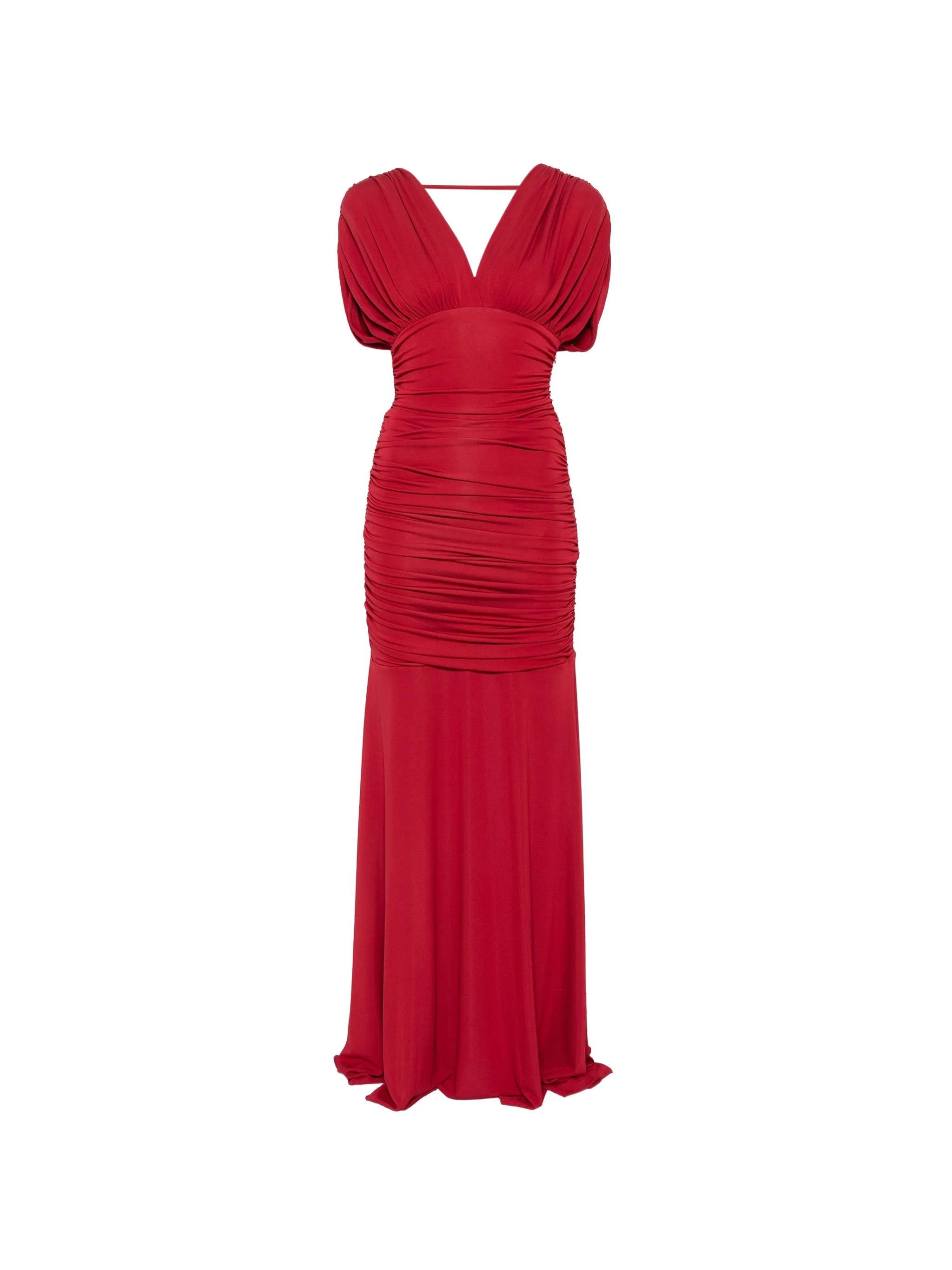 Norvelle ruched maxi dress