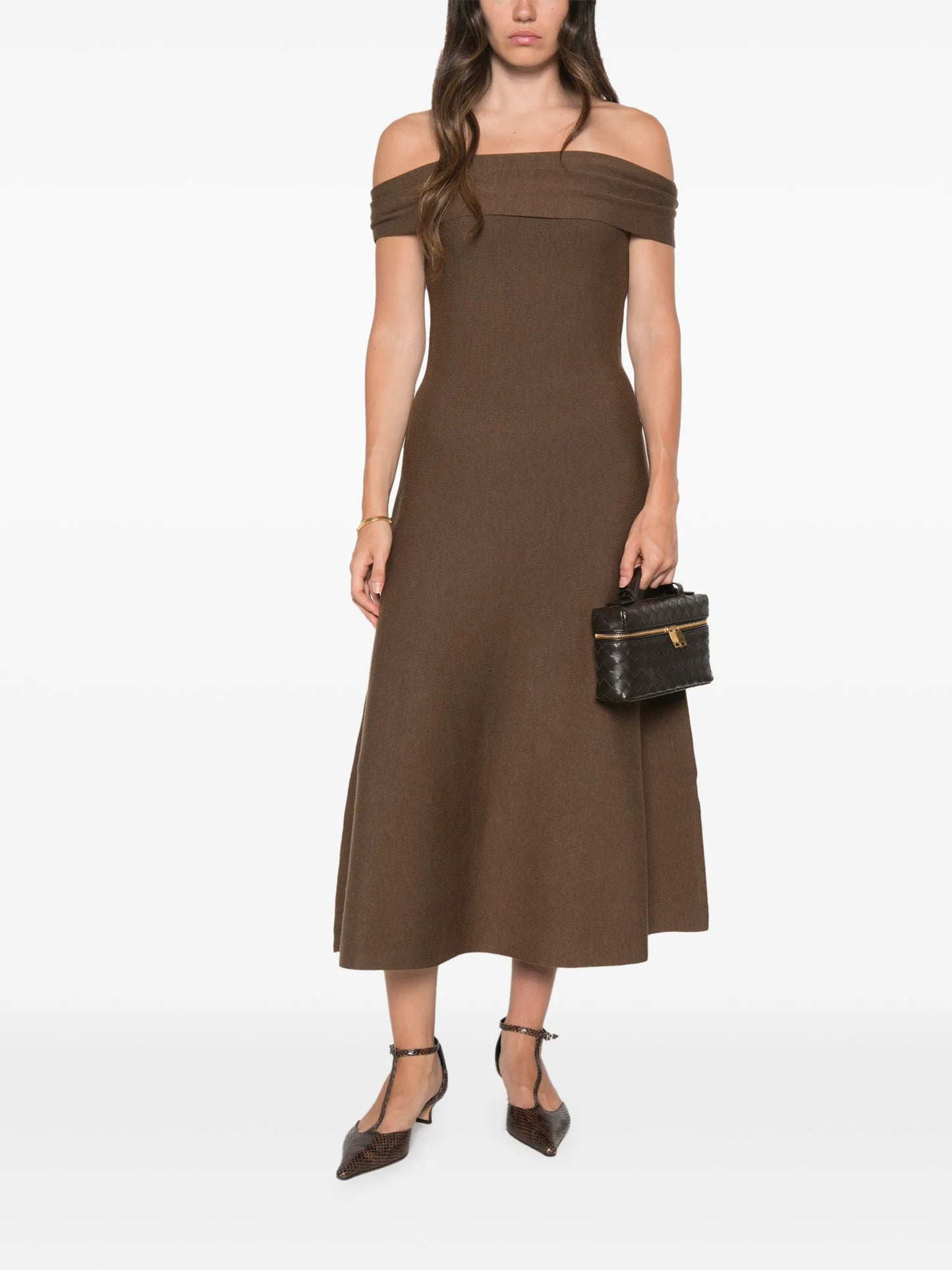 Camilla off-shoulder midi dress