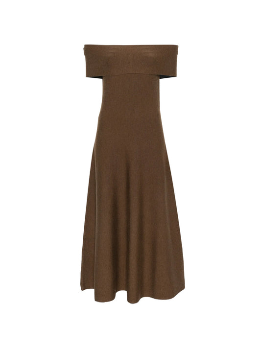 Camilla off-shoulder midi dress