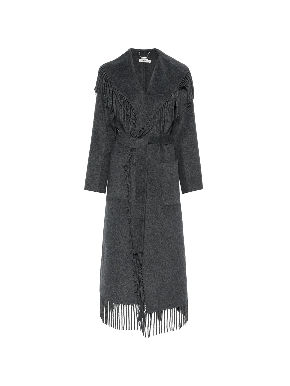Carrie fringe robe coat