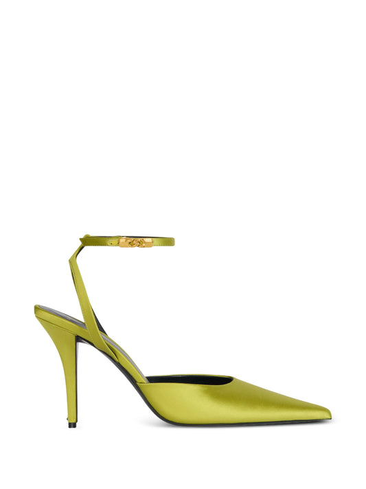 satin court shoes