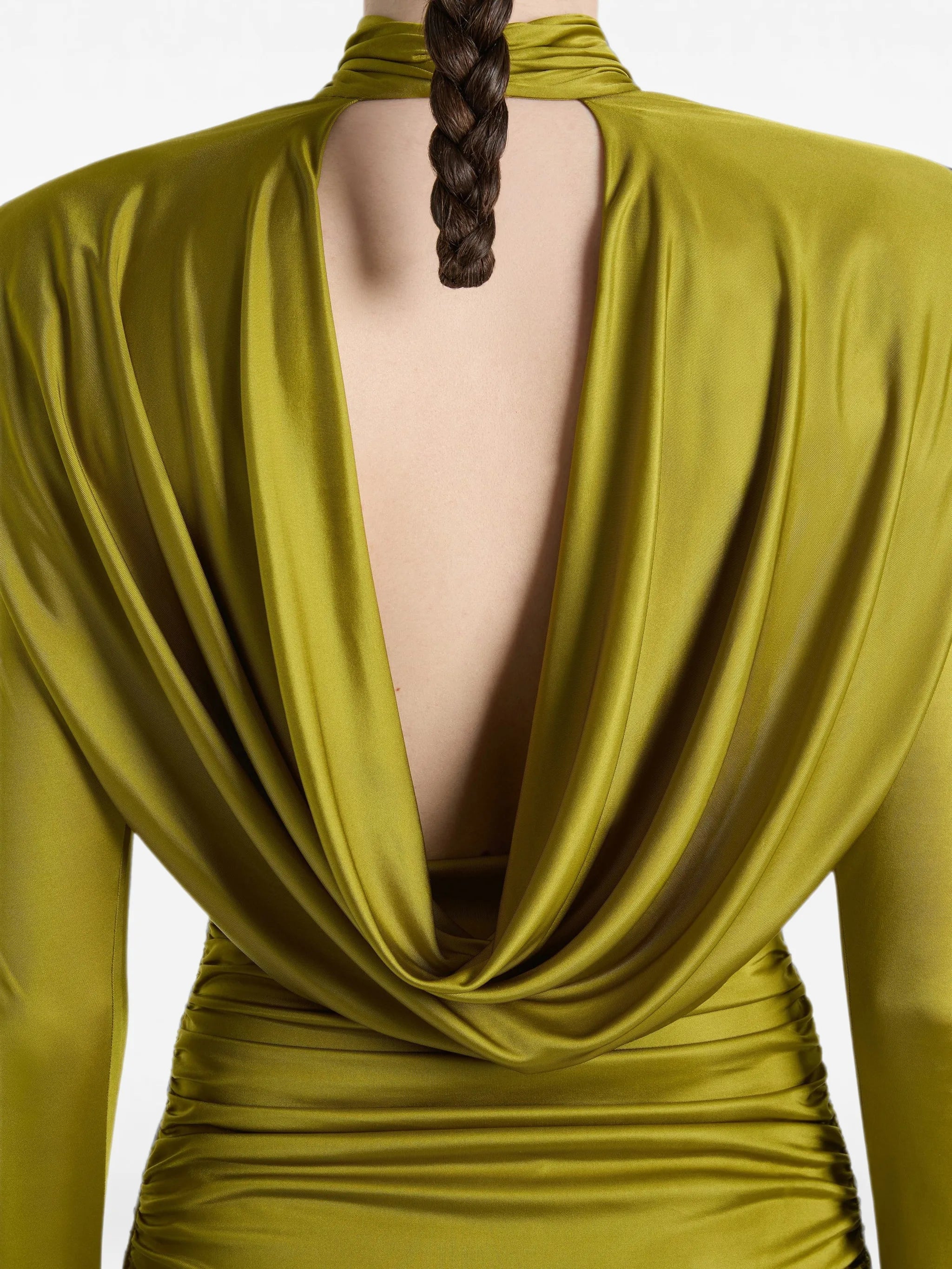 draped flowing jersey dress