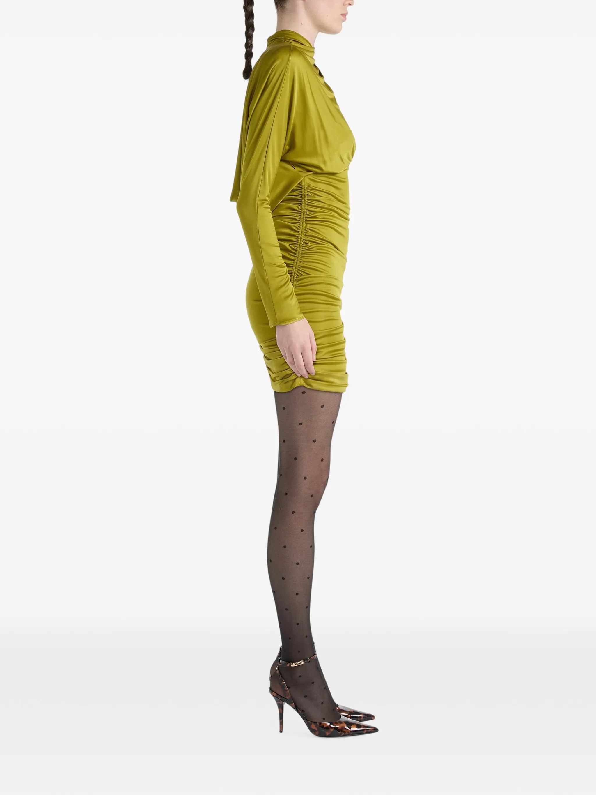 draped flowing jersey dress