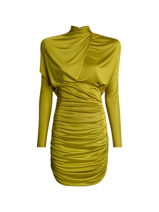 draped flowing jersey dress