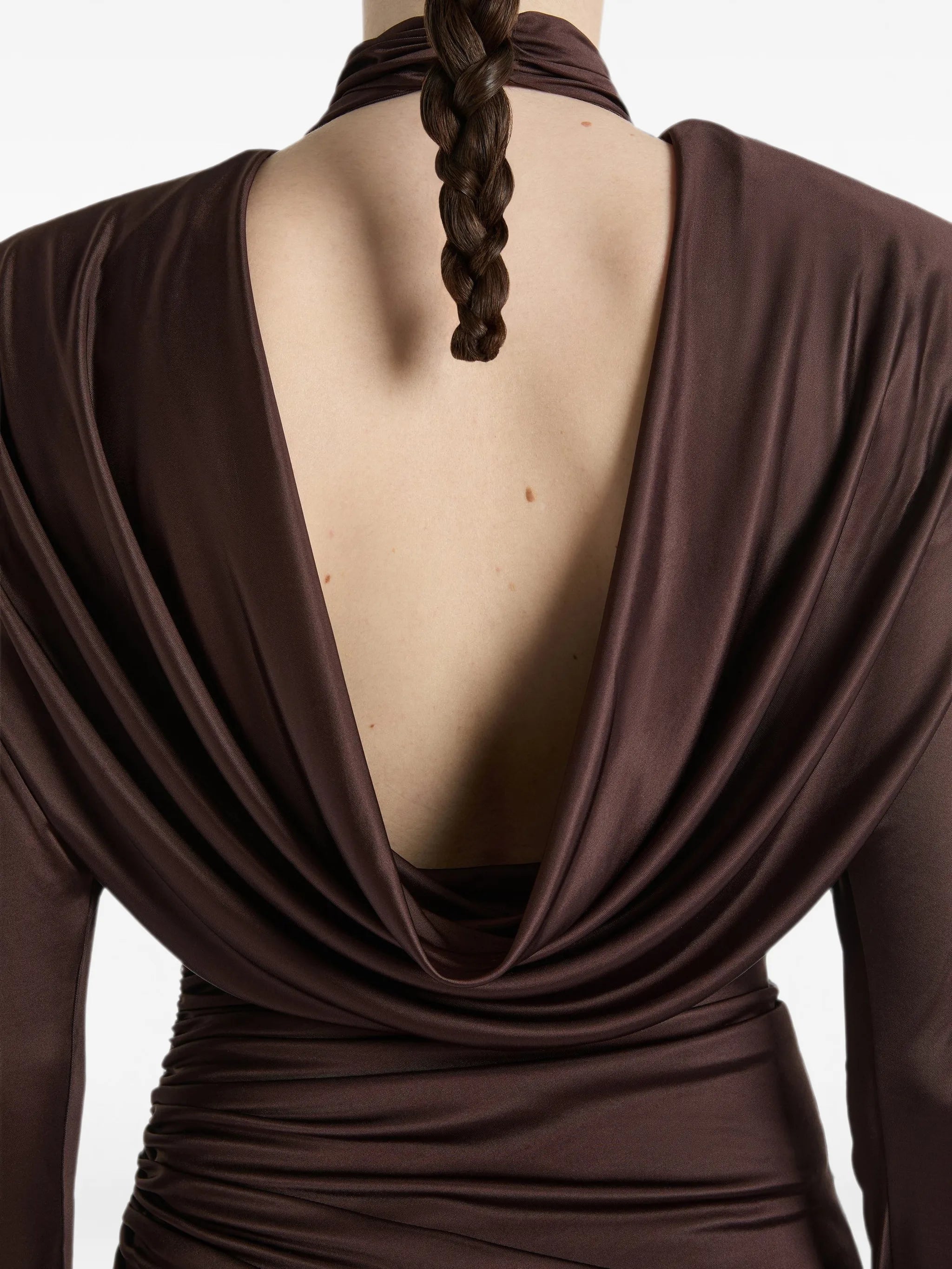 long flowing jersey dress