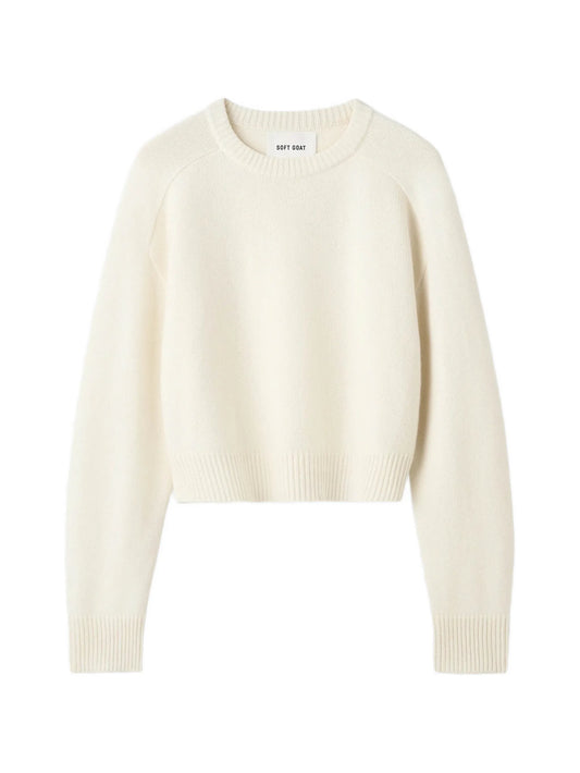 Classic crew-neck cashmere jumper