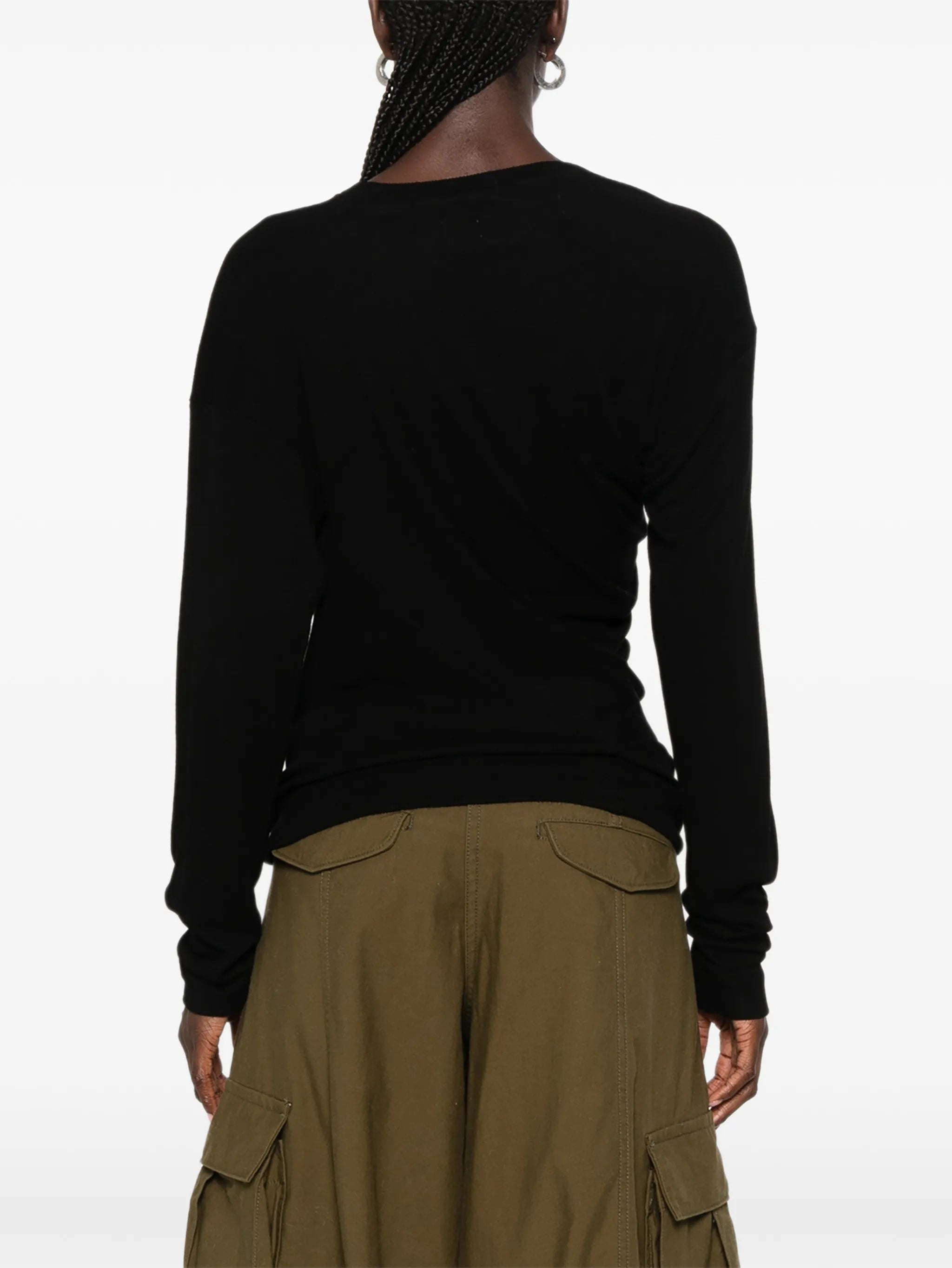 Hebo Orb-embroidered draped top