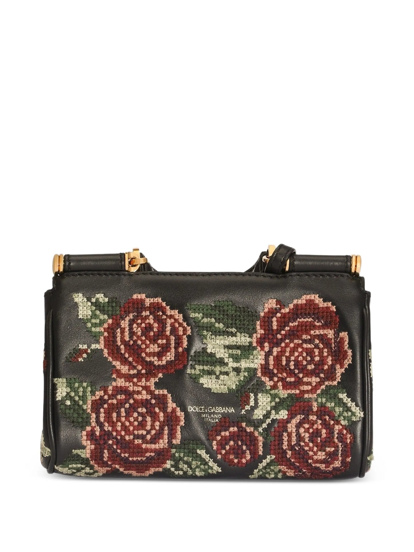 mini My Sicily floral-print leather handbag