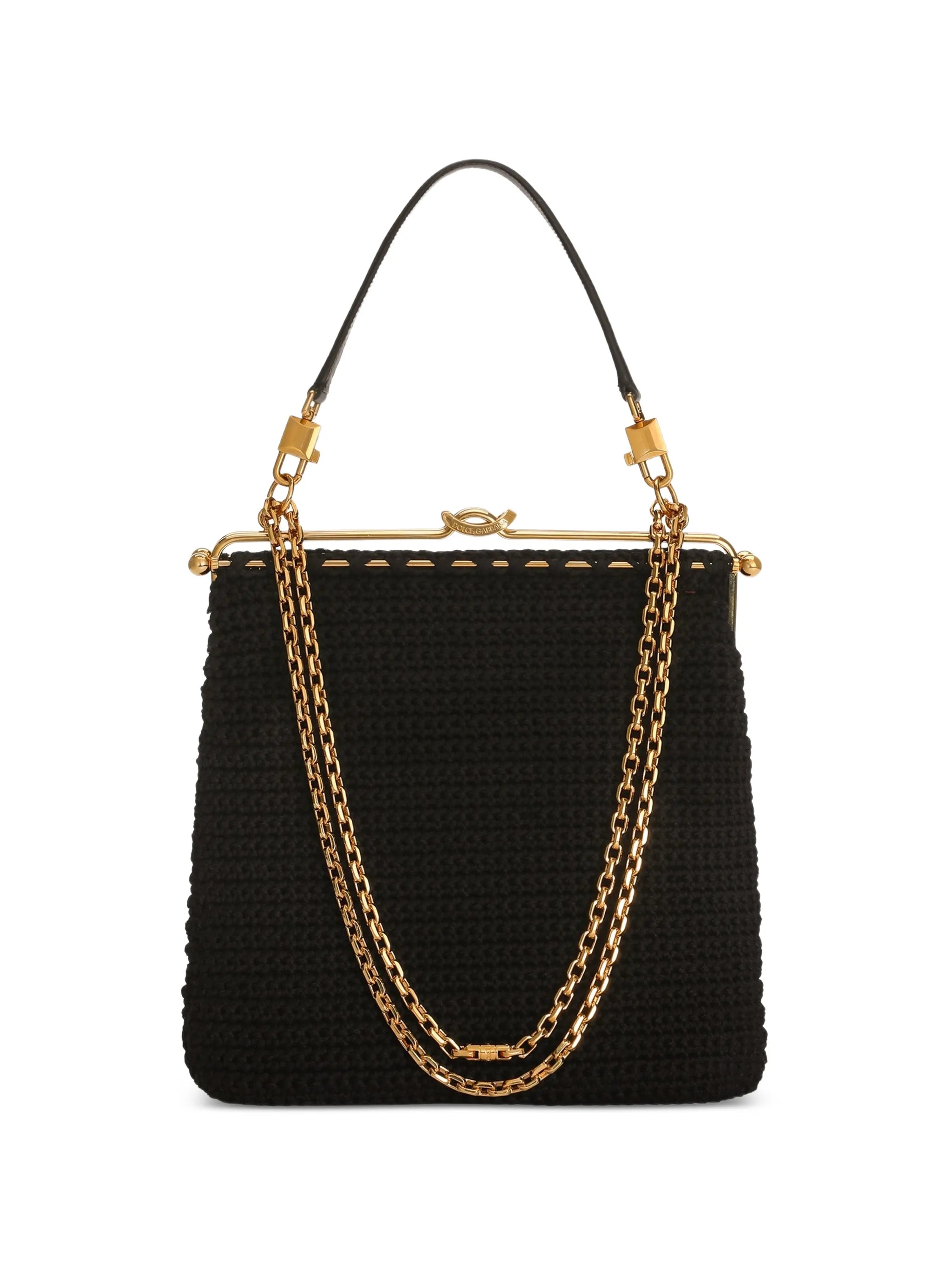 Dina shoulder and crossbody bag in crochet cotton