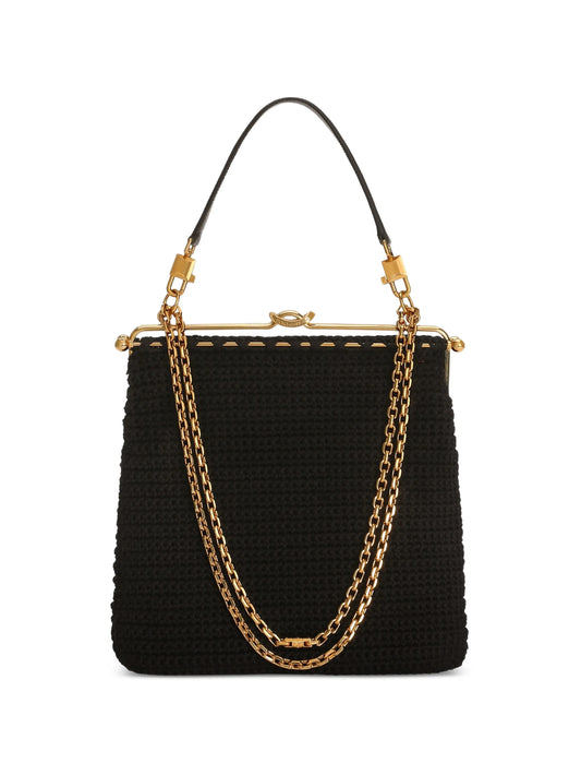 Dina shoulder and crossbody bag in crochet cotton