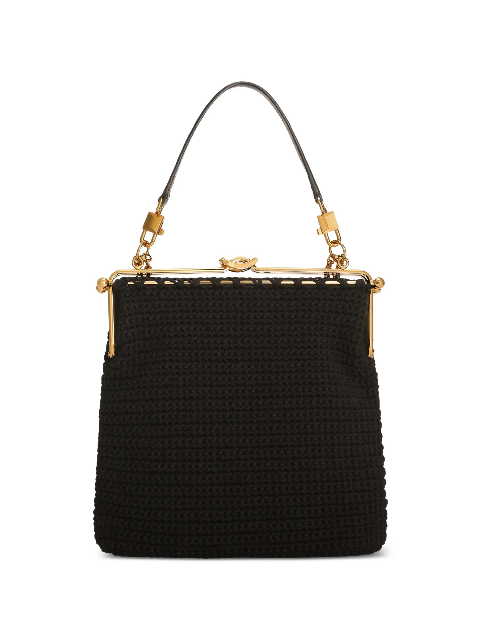 Dina shoulder and crossbody bag in crochet cotton