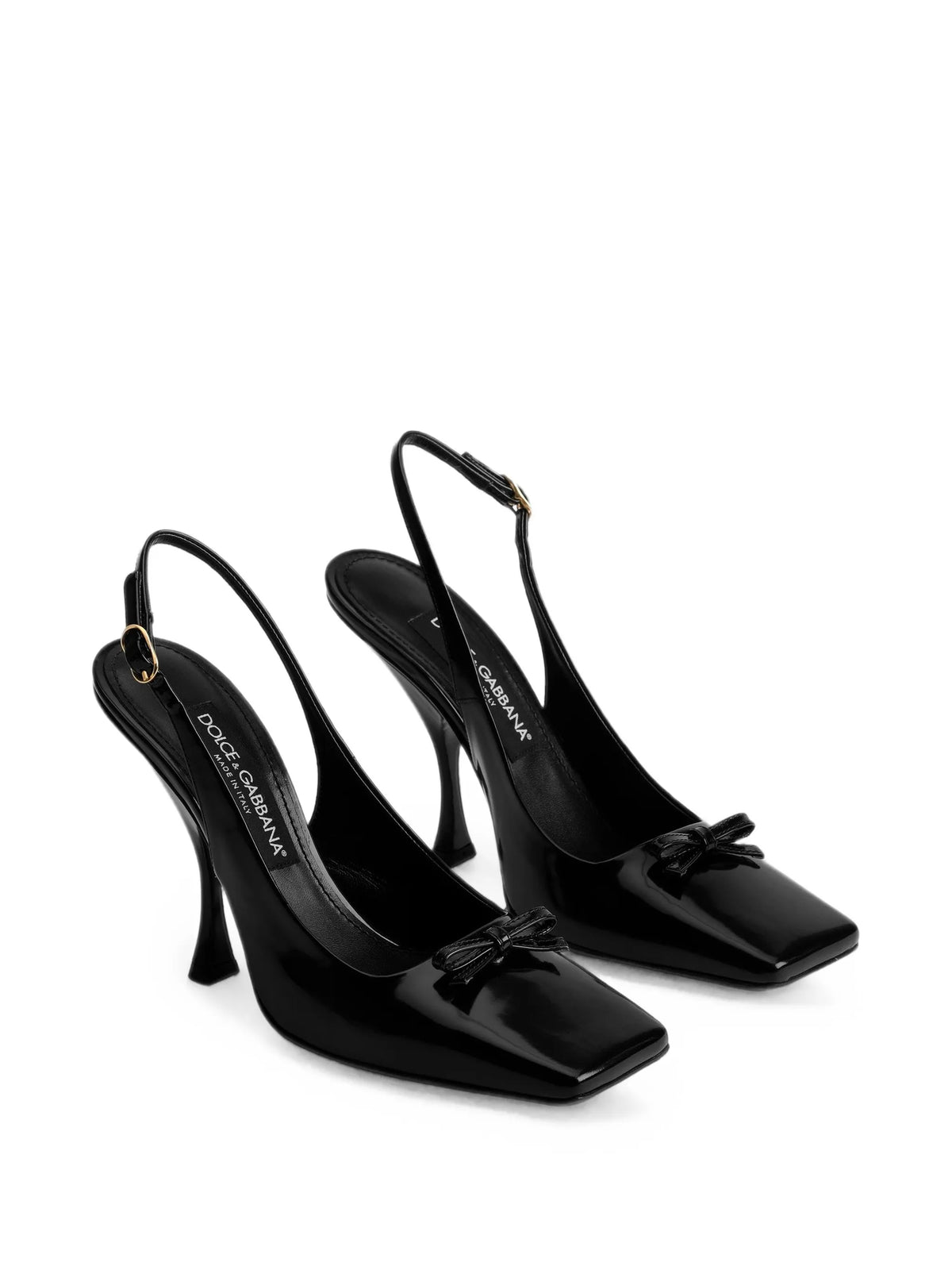 slingback calfskin heeled pumps