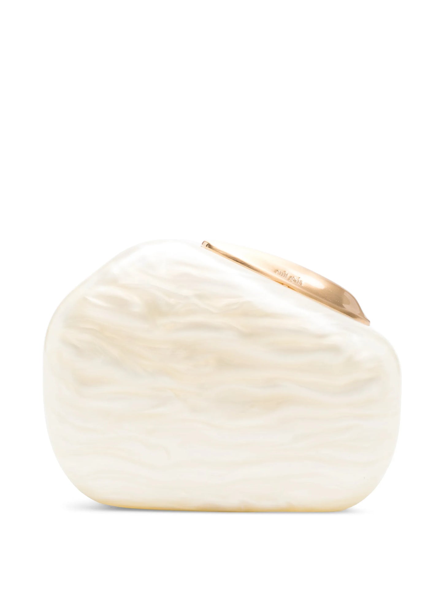 Althea marble-effect clutch bag