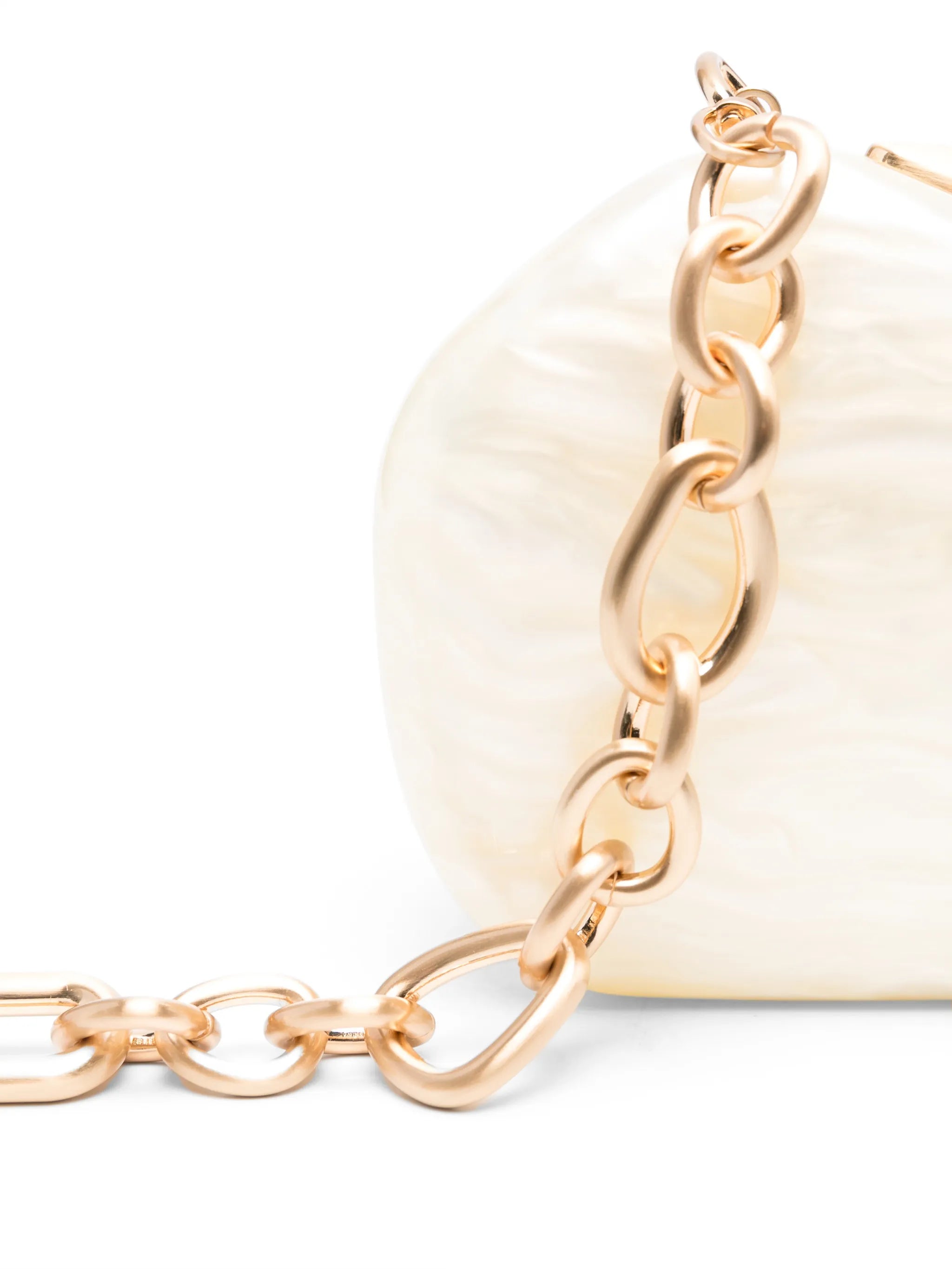Althea marble-effect clutch bag