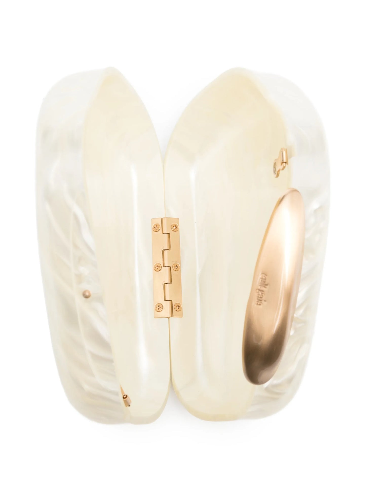 Althea marble-effect clutch bag