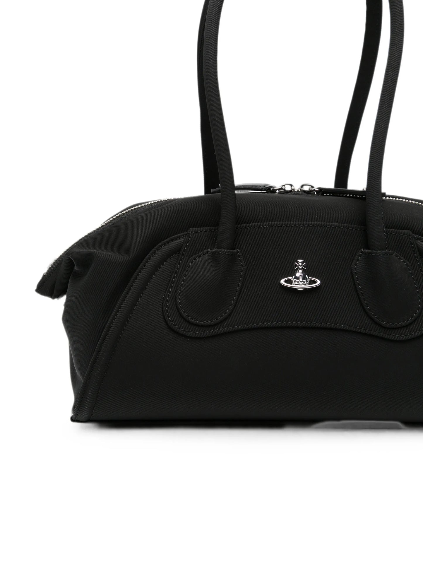 Orb-plaque shoulder bag