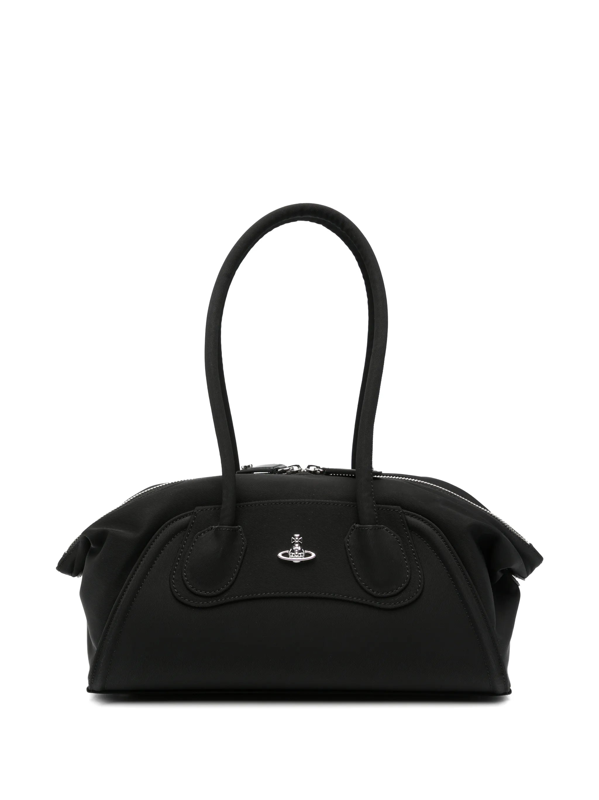 Orb-plaque shoulder bag