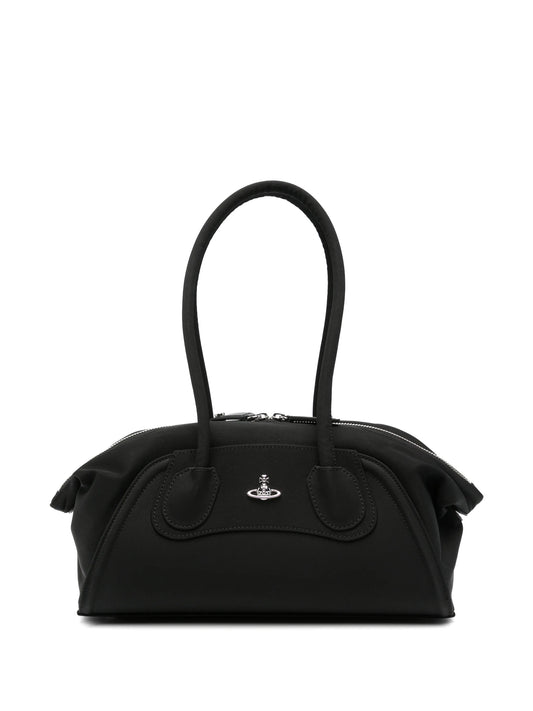 Orb-plaque shoulder bag