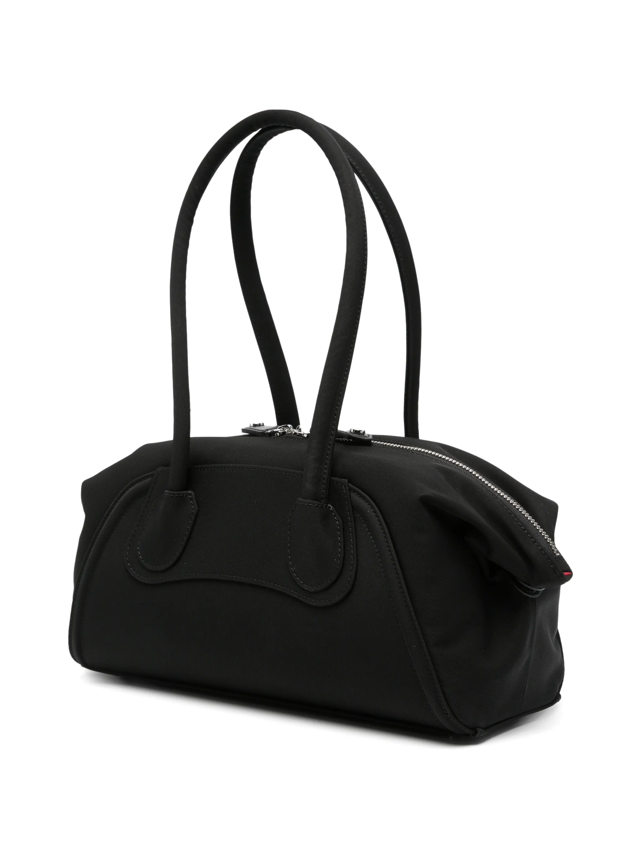 Orb-plaque shoulder bag
