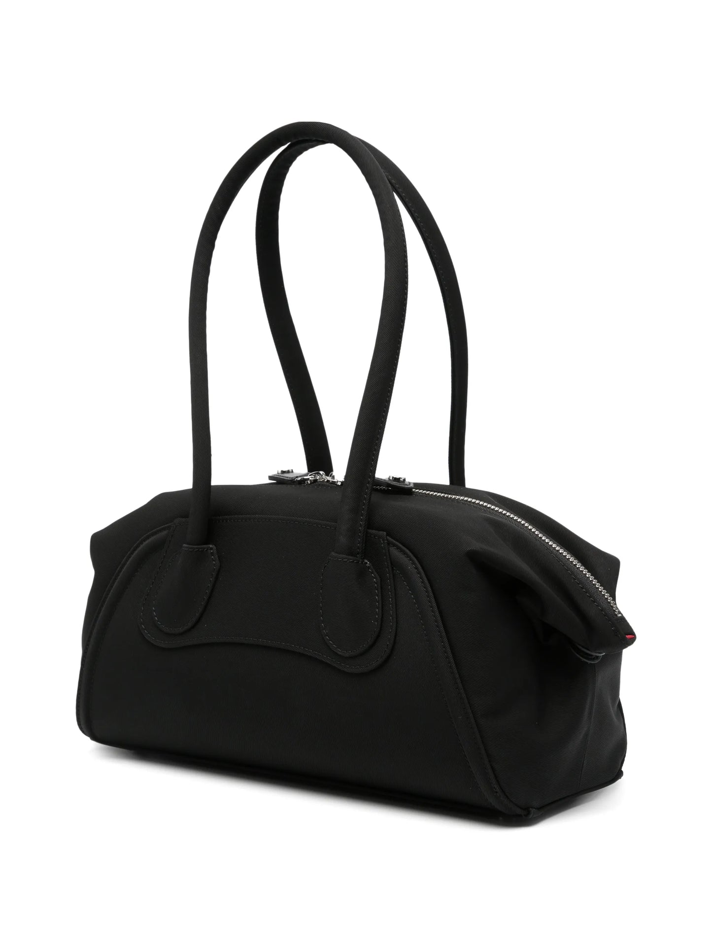 Orb-plaque shoulder bag