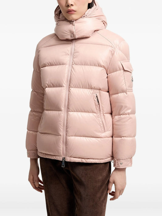 Maire hooded short down jacket
