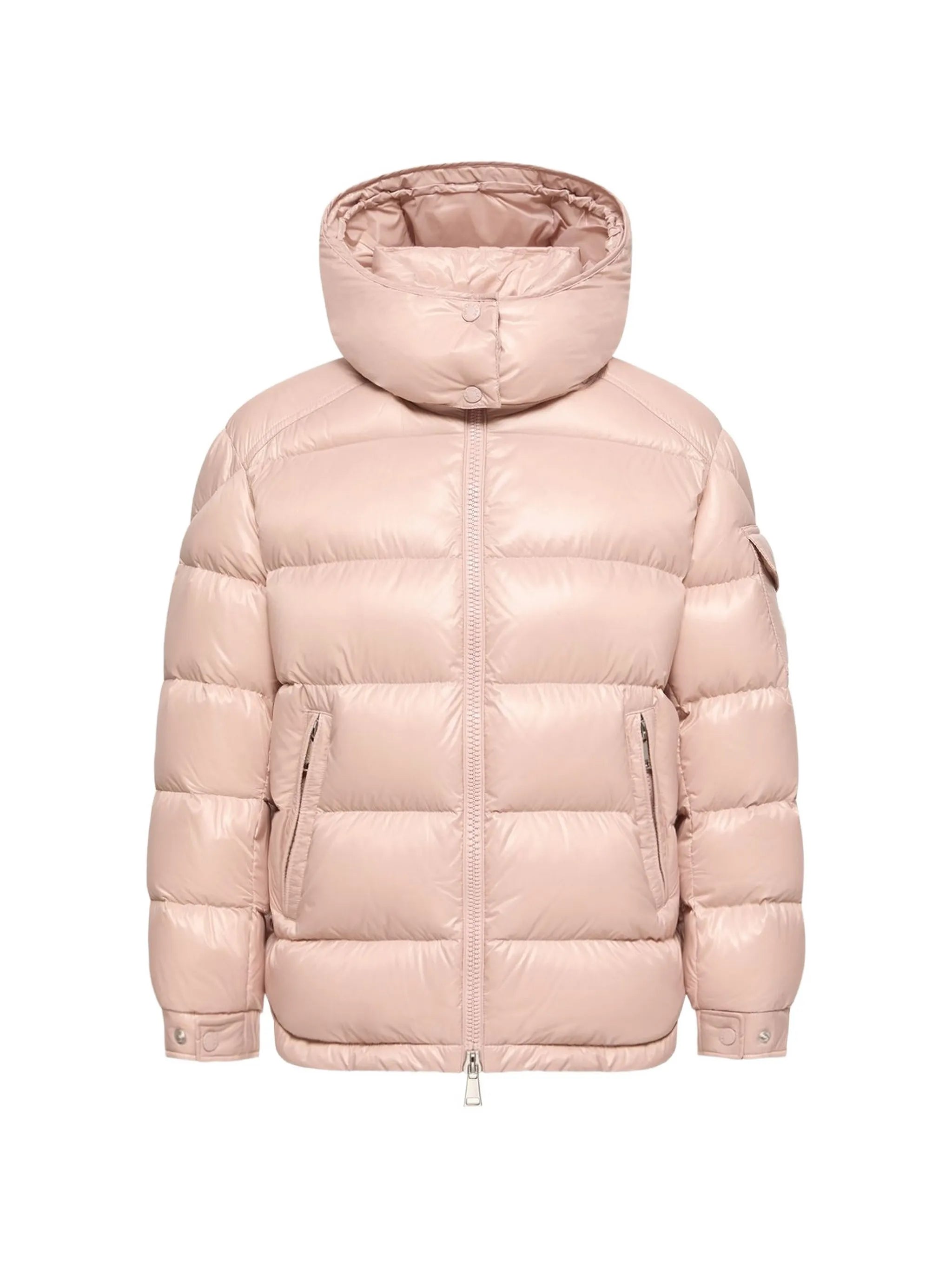 Maire hooded short down jacket