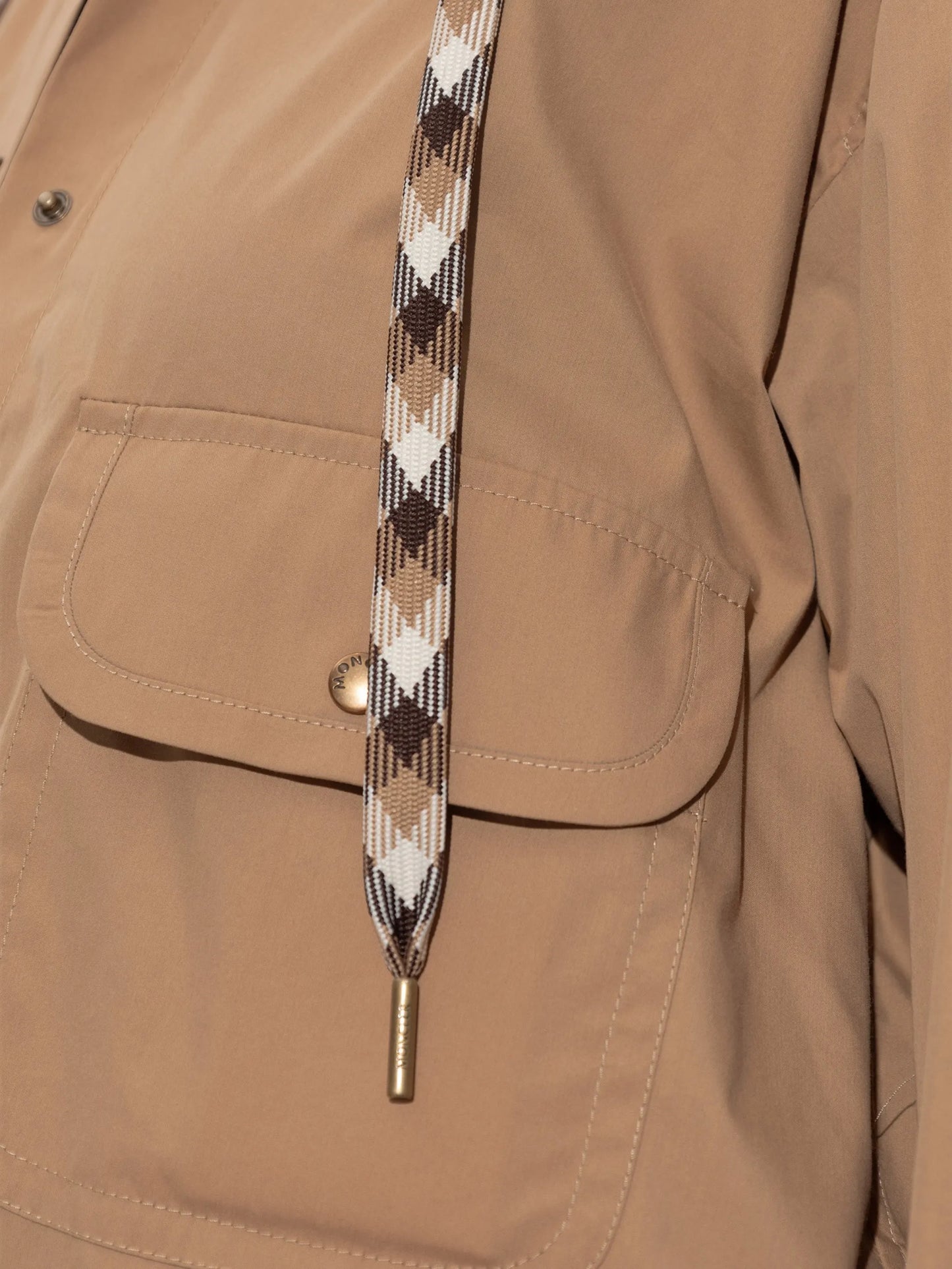 hooded cropped jacket
