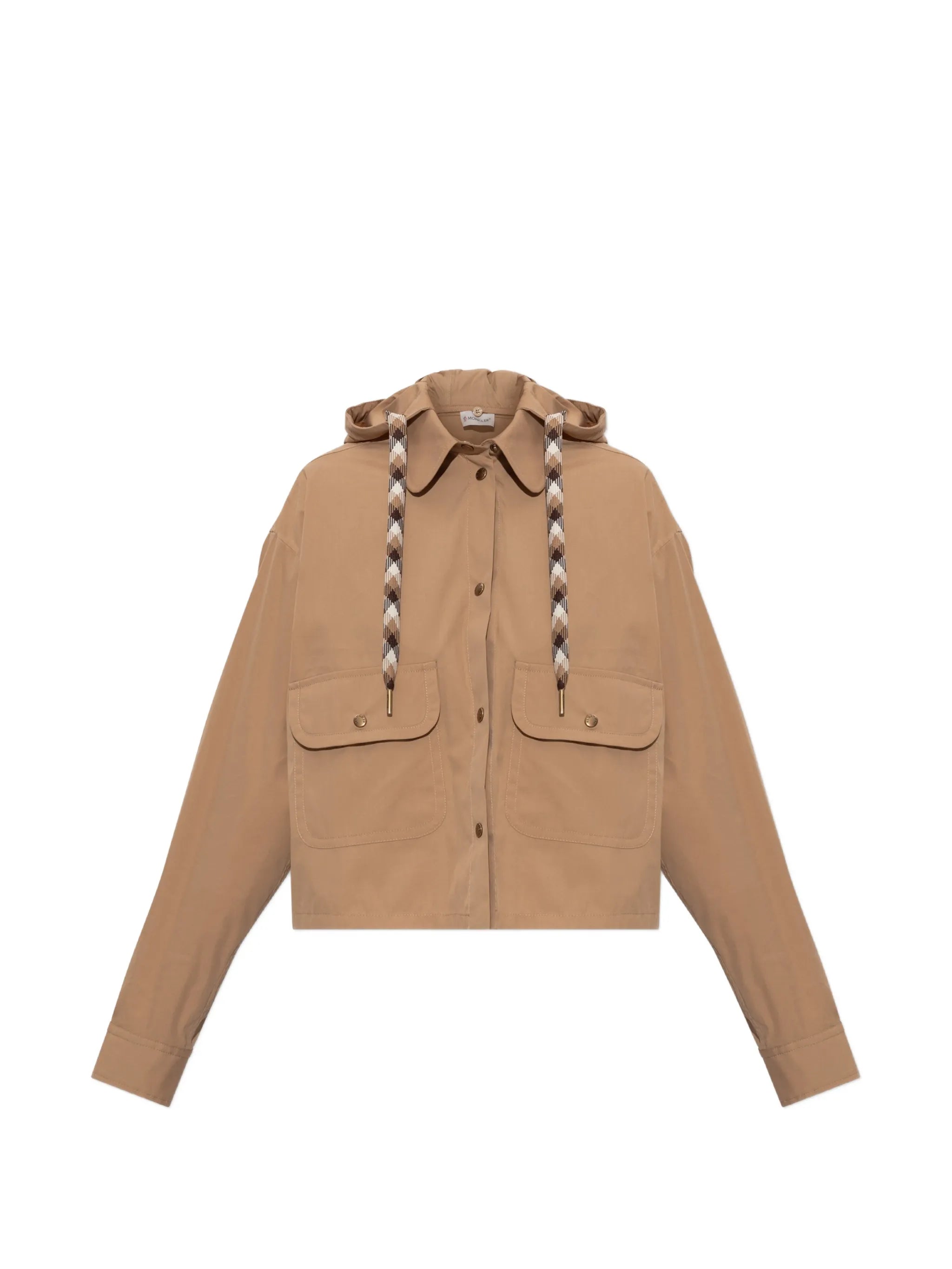 hooded cropped jacket