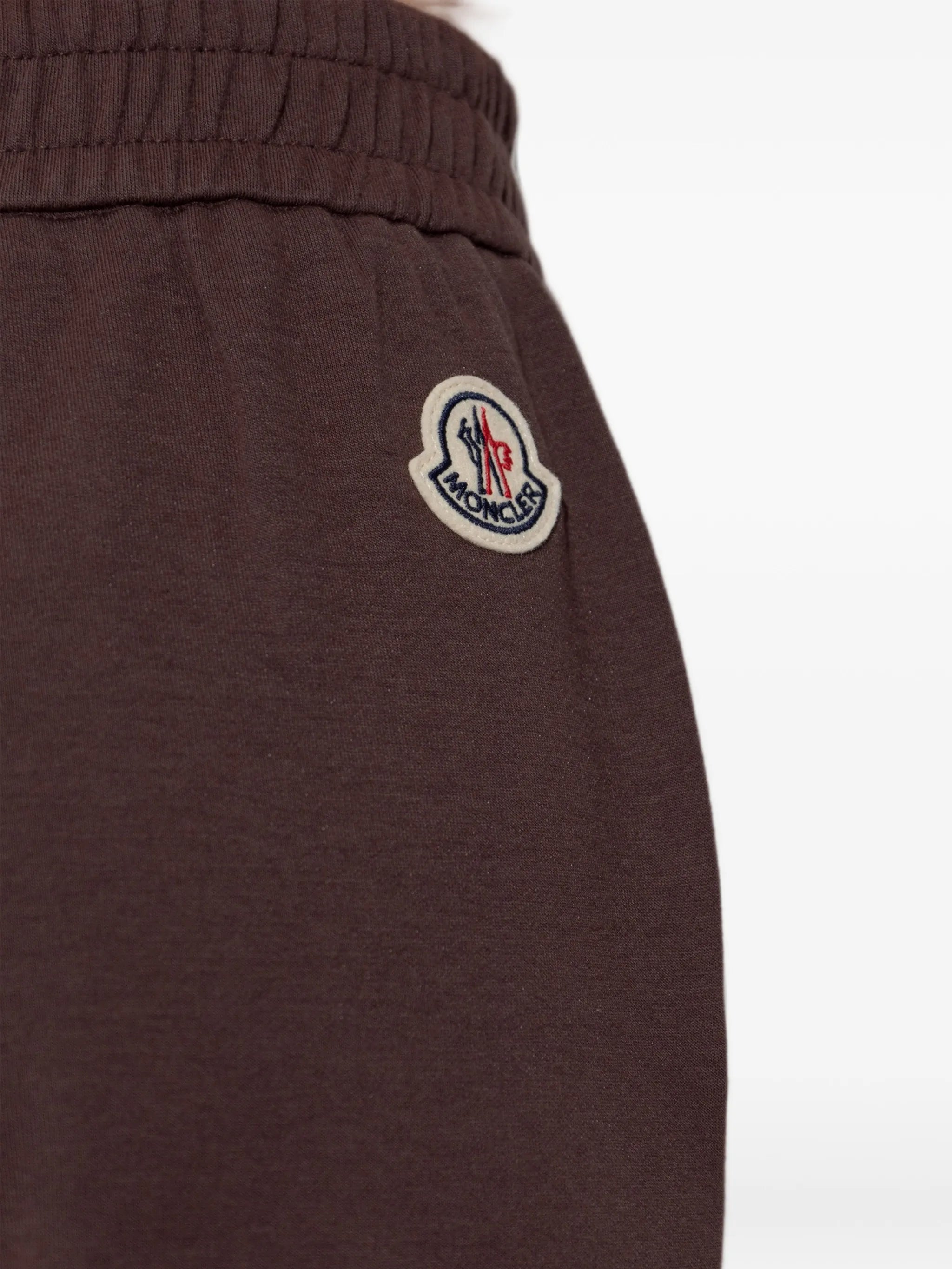 logo-patch wide-leg track trousers