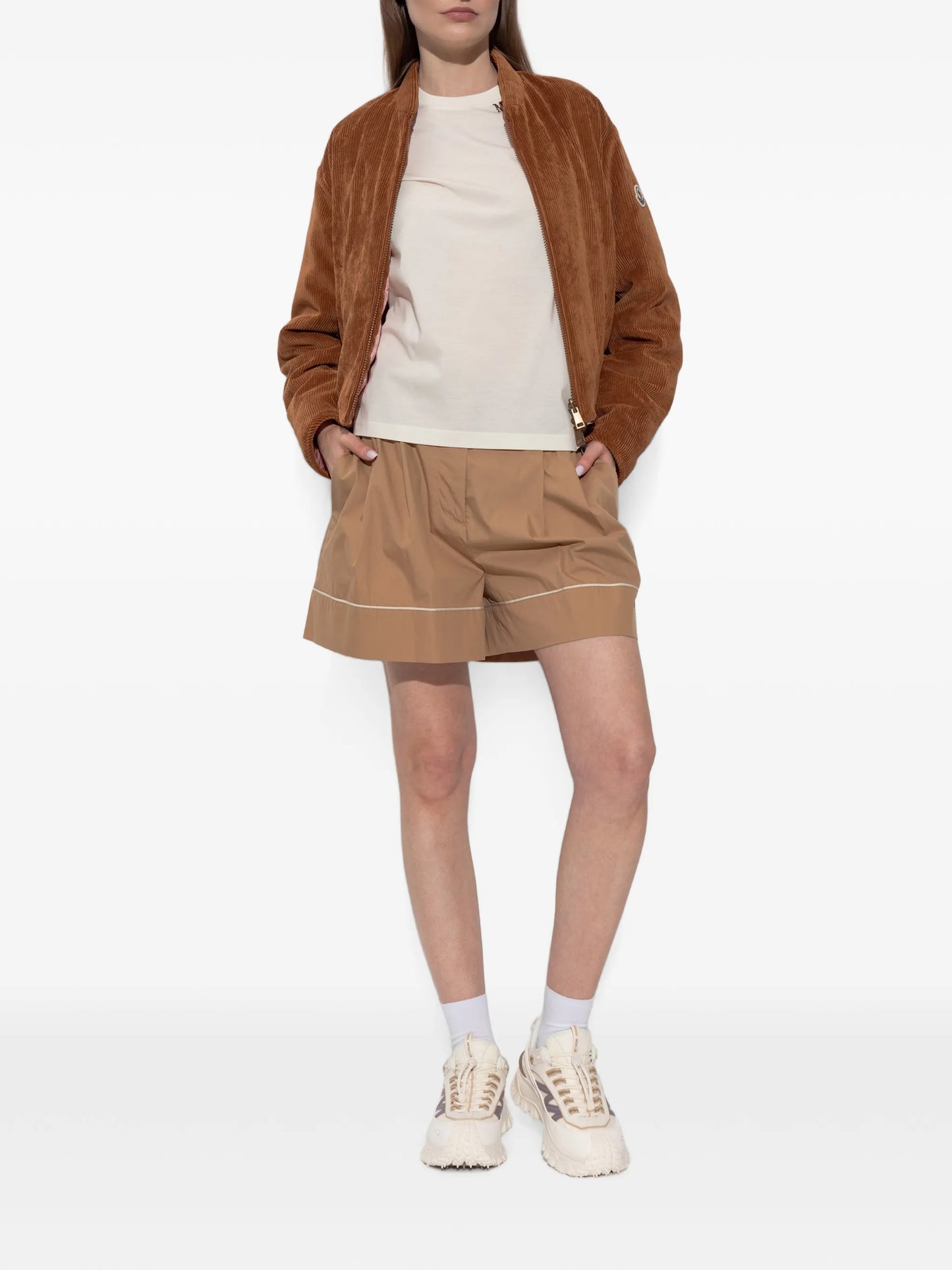 logo-patch tailored shorts