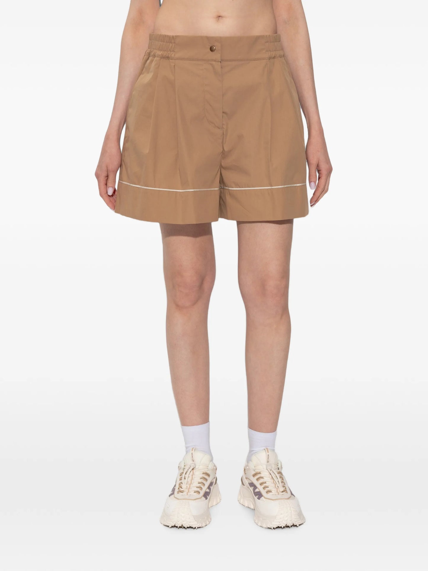 tailored cotton-blend shorts