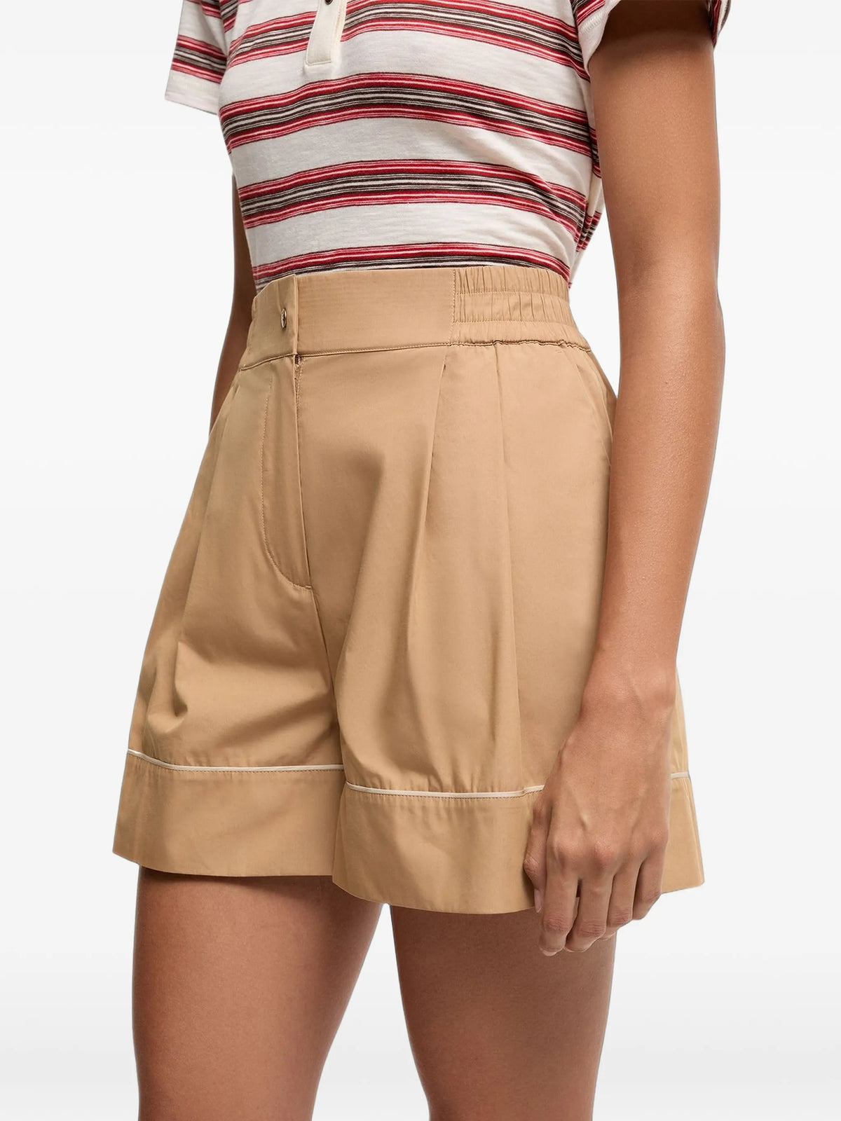 tailored cotton blend shorts