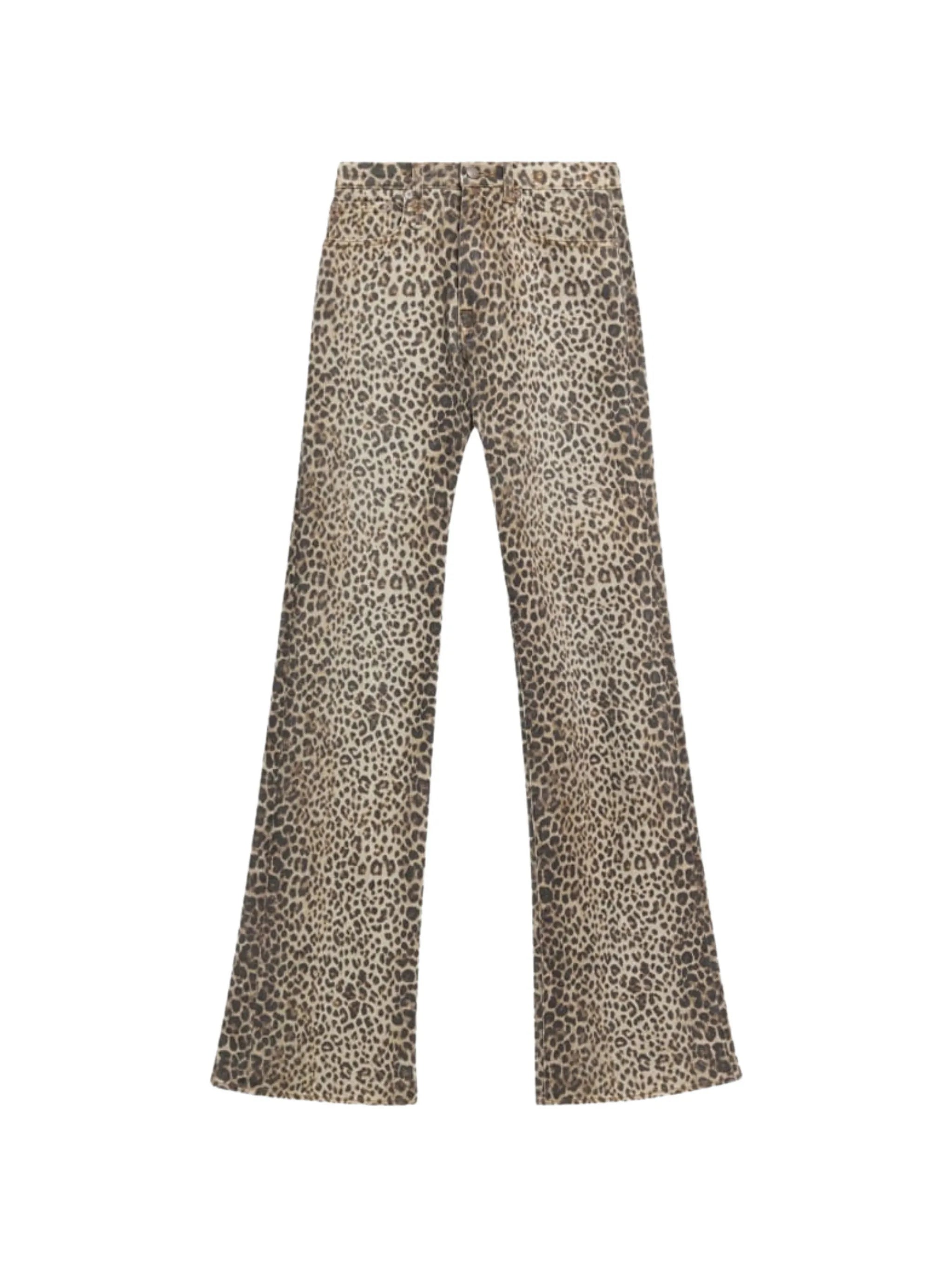 leopard-print Jane jeans